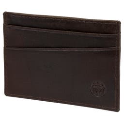 Montreal Mini Brown RFID Leather Card Holder