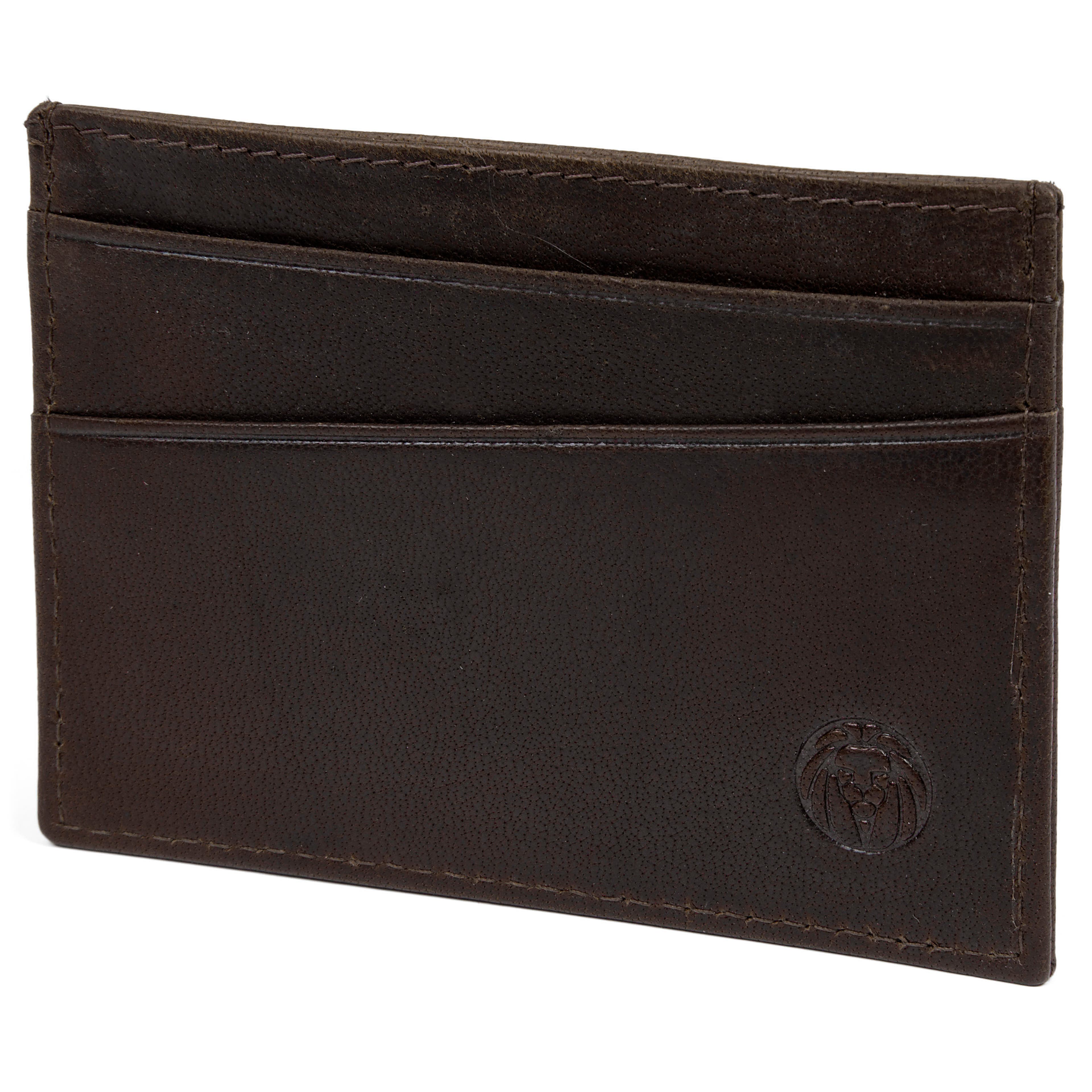 Montreal | Mini Brown RFID Leather Card Holder