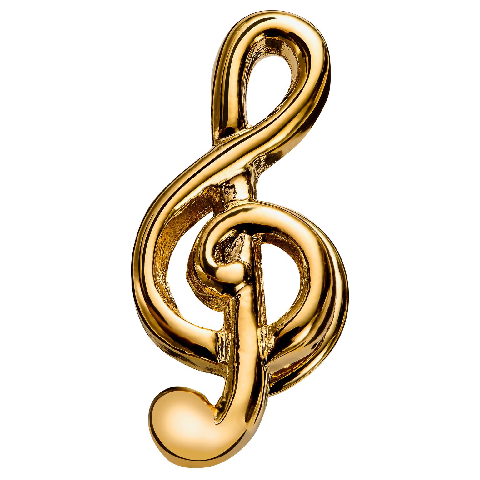 Echus | Spilla da giacca color oro a forma di nota musicale Echus | Spilla da giacca color oro a forma di nota musicale