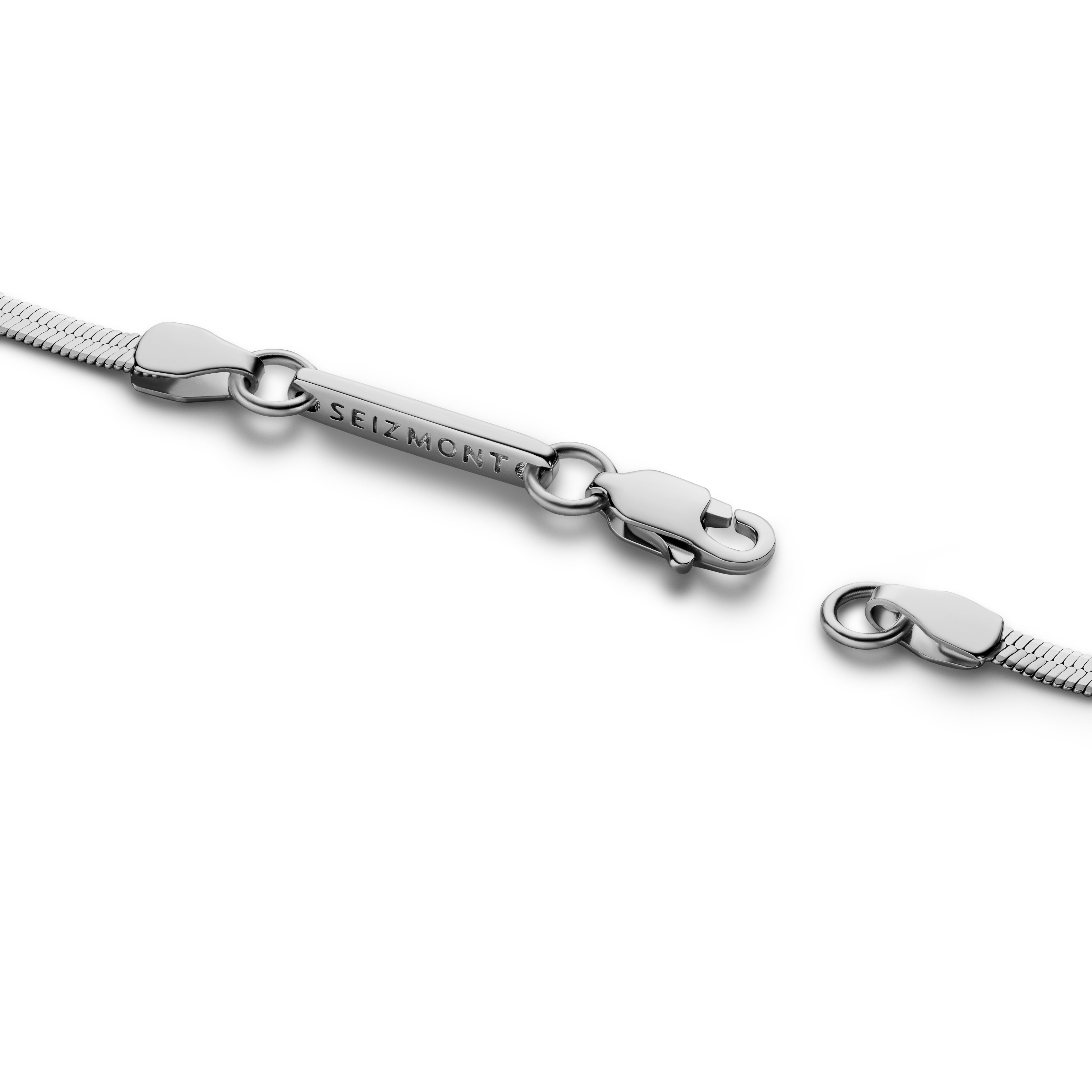 Argentia | 925s | 2mm Rhodium-Plated Sterling Silver Herringbone Chain Necklace - 4