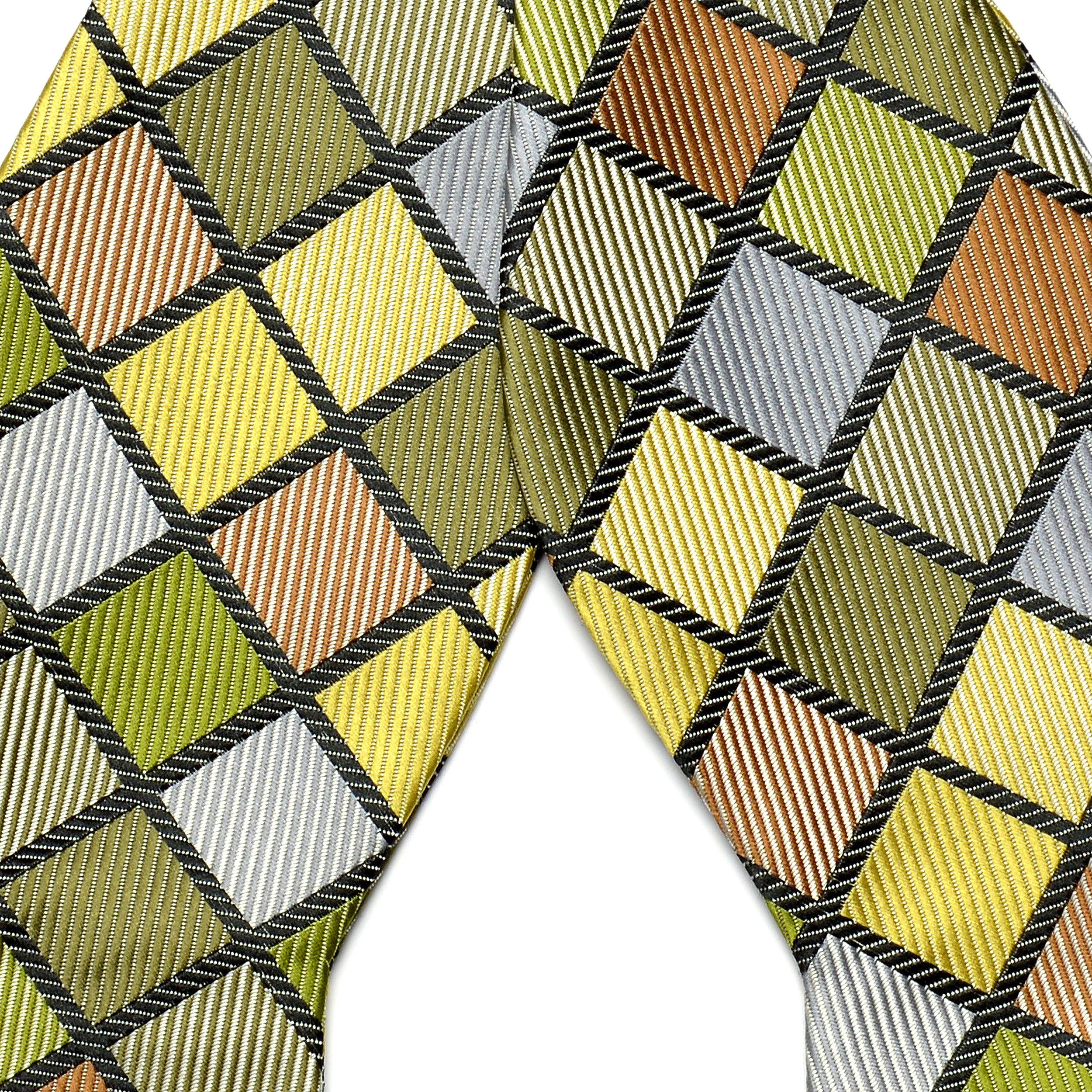 Pajarita de seda a cuadros - 2