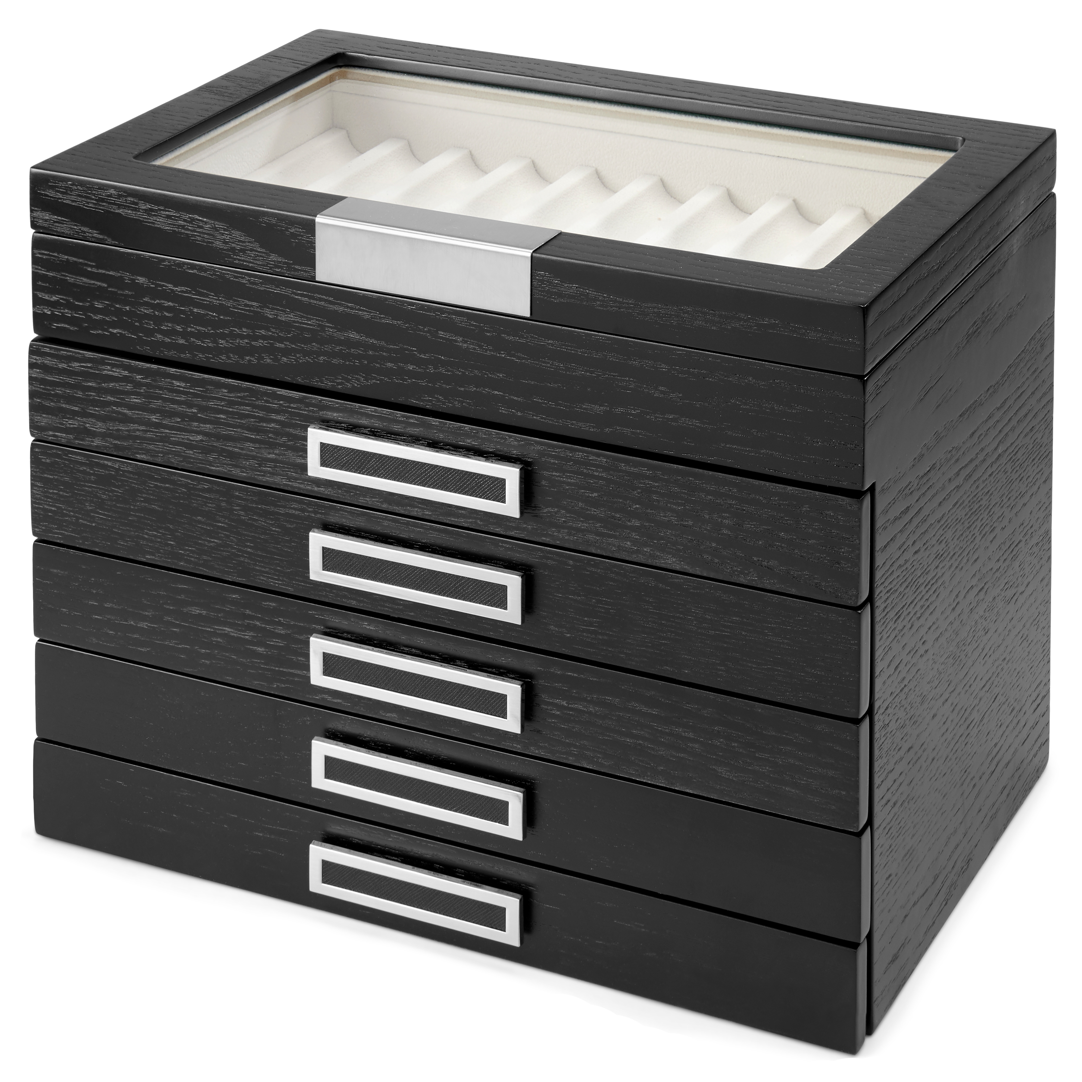 Stifte Aufbewahrungsbox & Schaukasten 6 Ebenen - 60 Stifte - 1