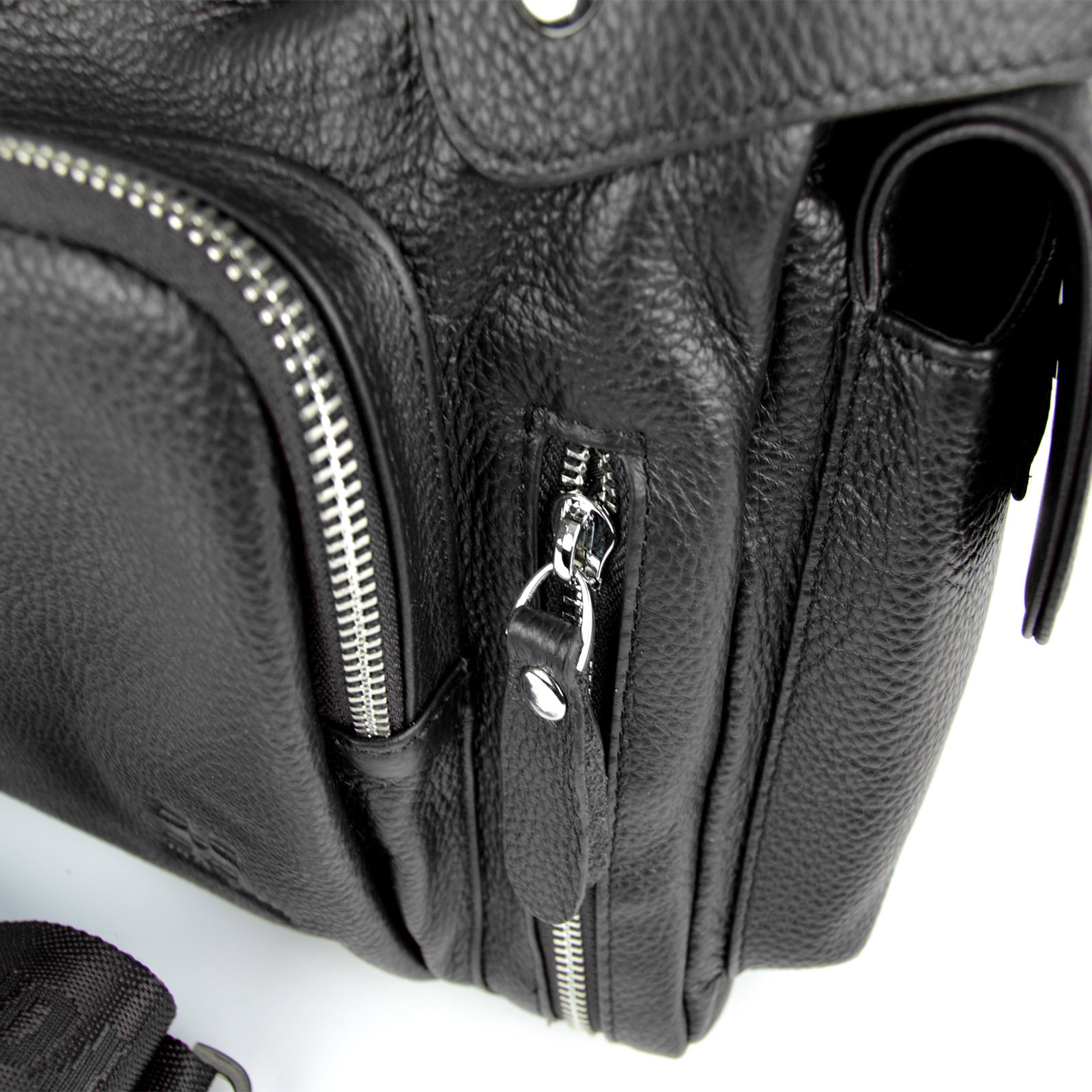 Exklusive schwarze VT Ledertasche - 12