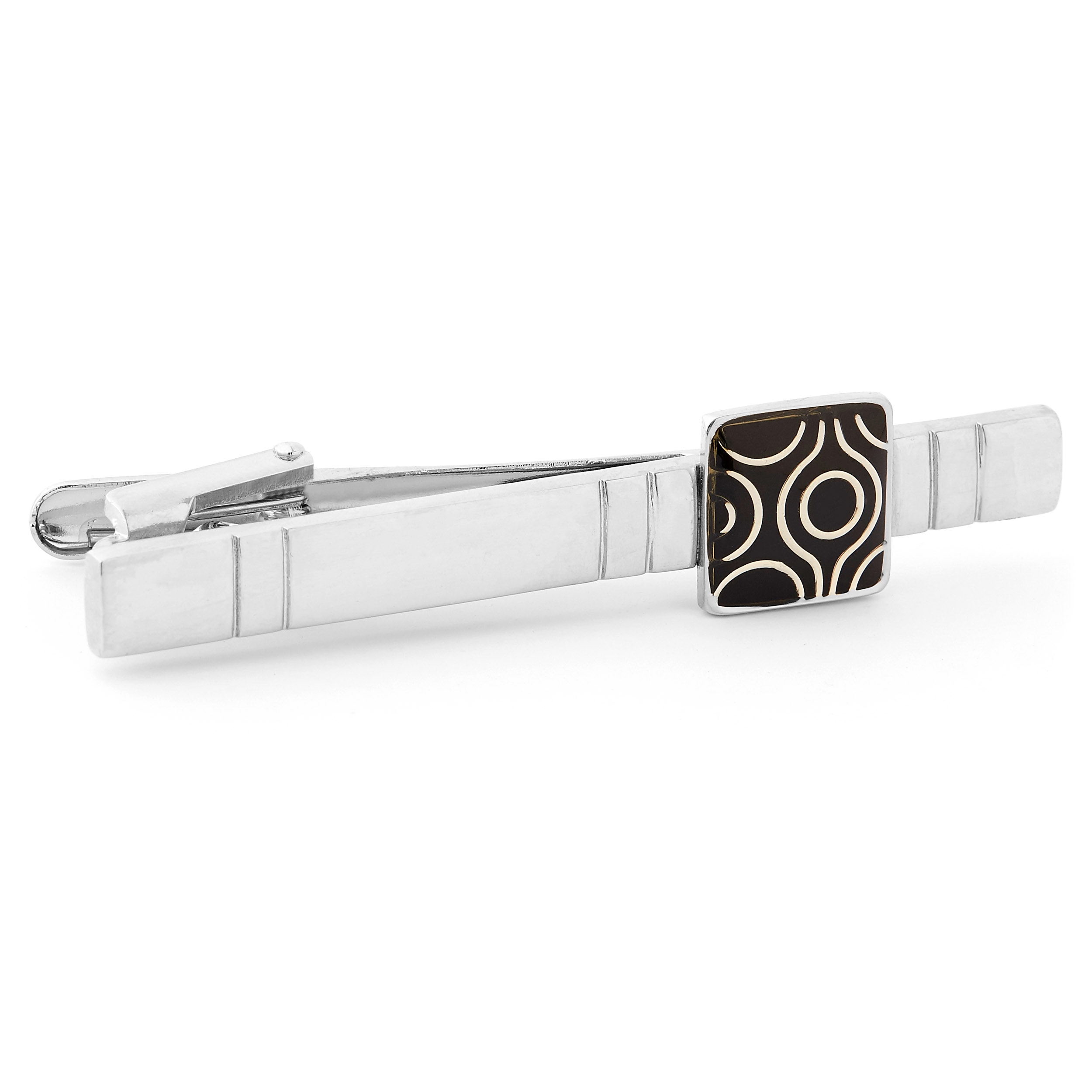 Swirling Circle Tie Clip - 1