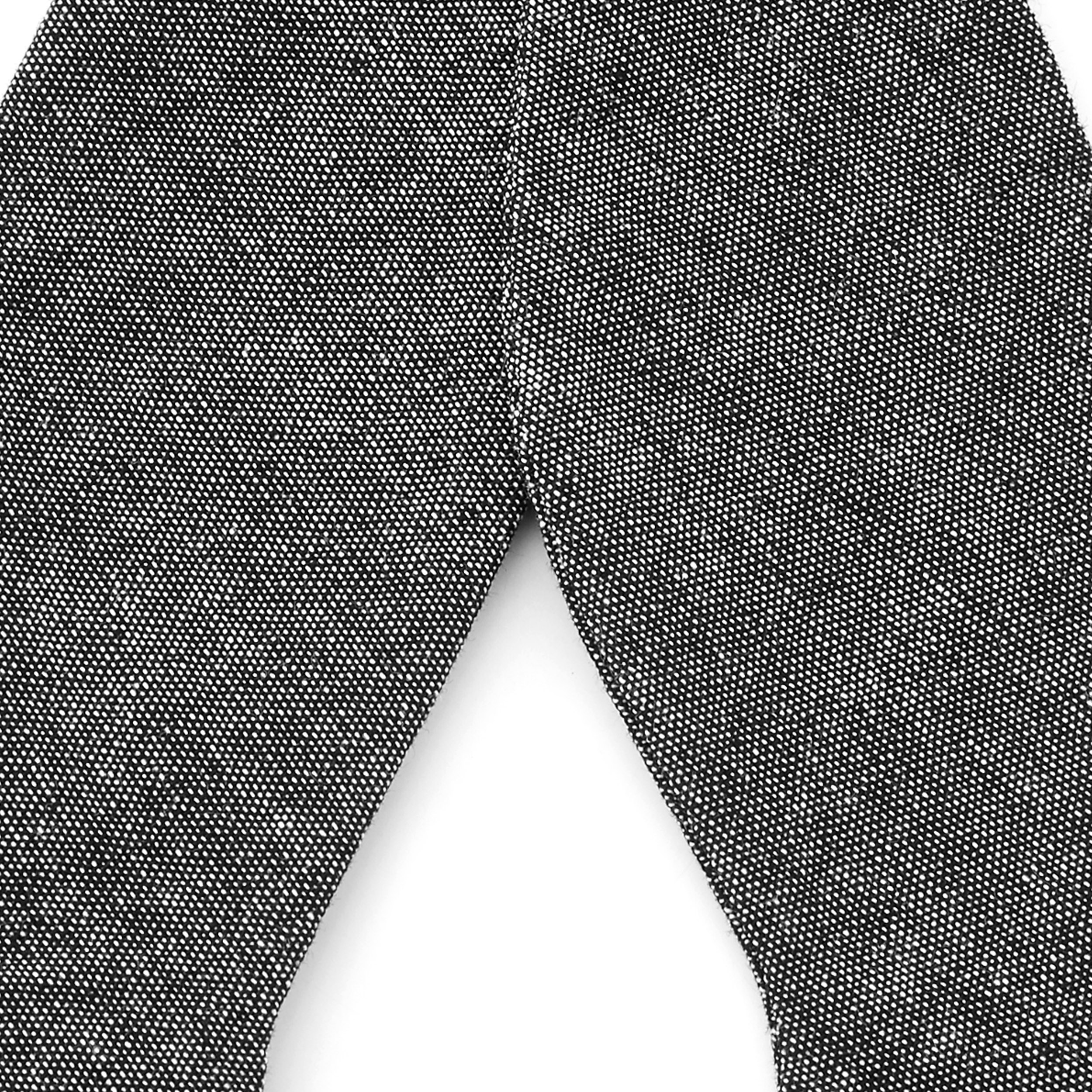 Pajarita para atar de algodón gris - 2