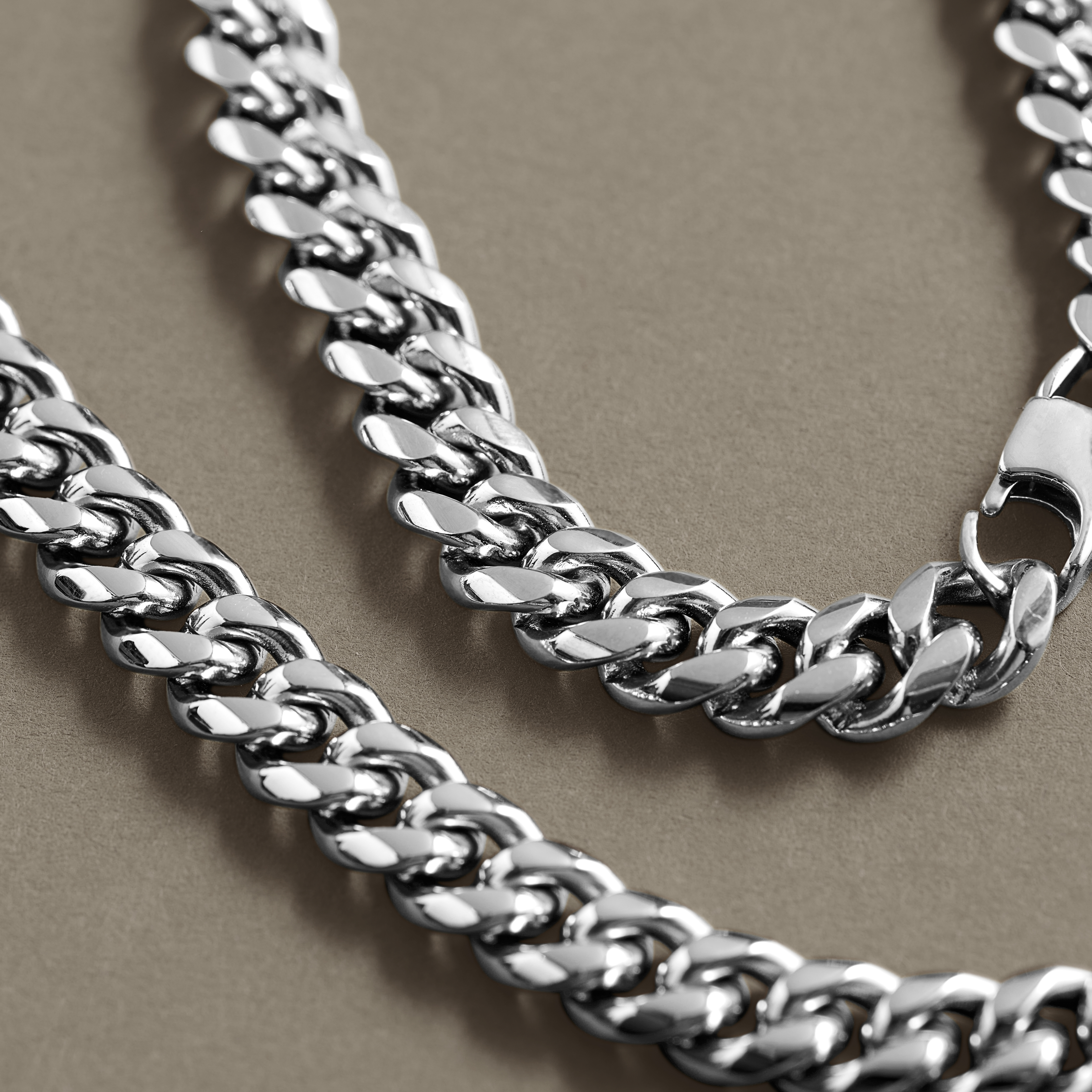 8 mm Surgical Steel Chain Bracelet & Necklace Gift Box - 4