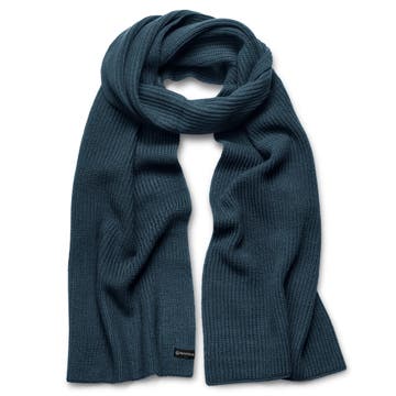 Baltic | Navy Rib Knitted Acrylic Scarf Baltic | Navy Rib Knitted Acrylic Scarf