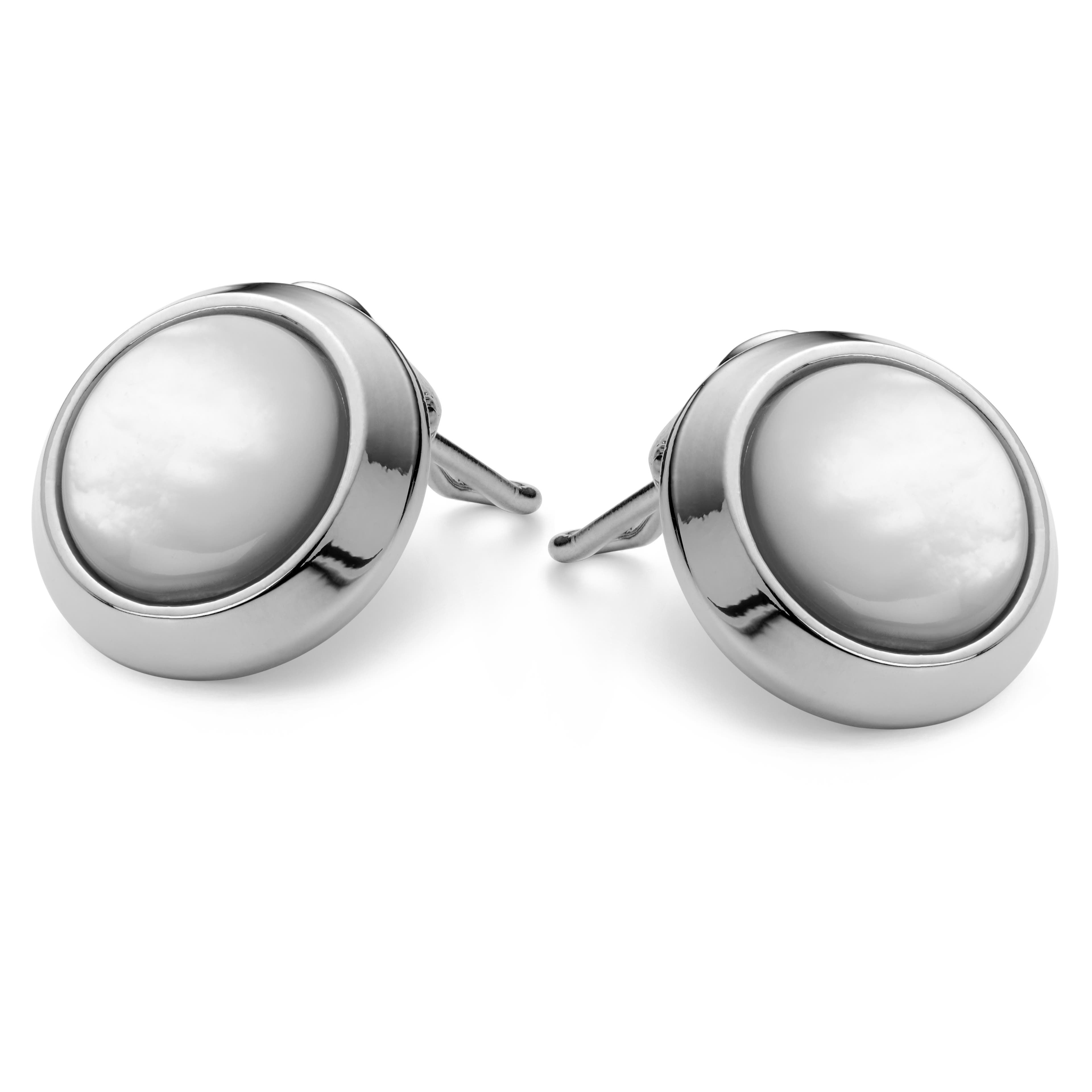 Fețe de butoni rotunde cu perle pentru nasturi
