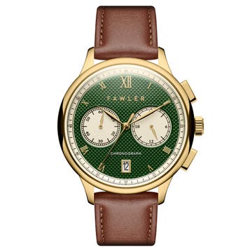 Cicero | Montre chronographe vintage verte