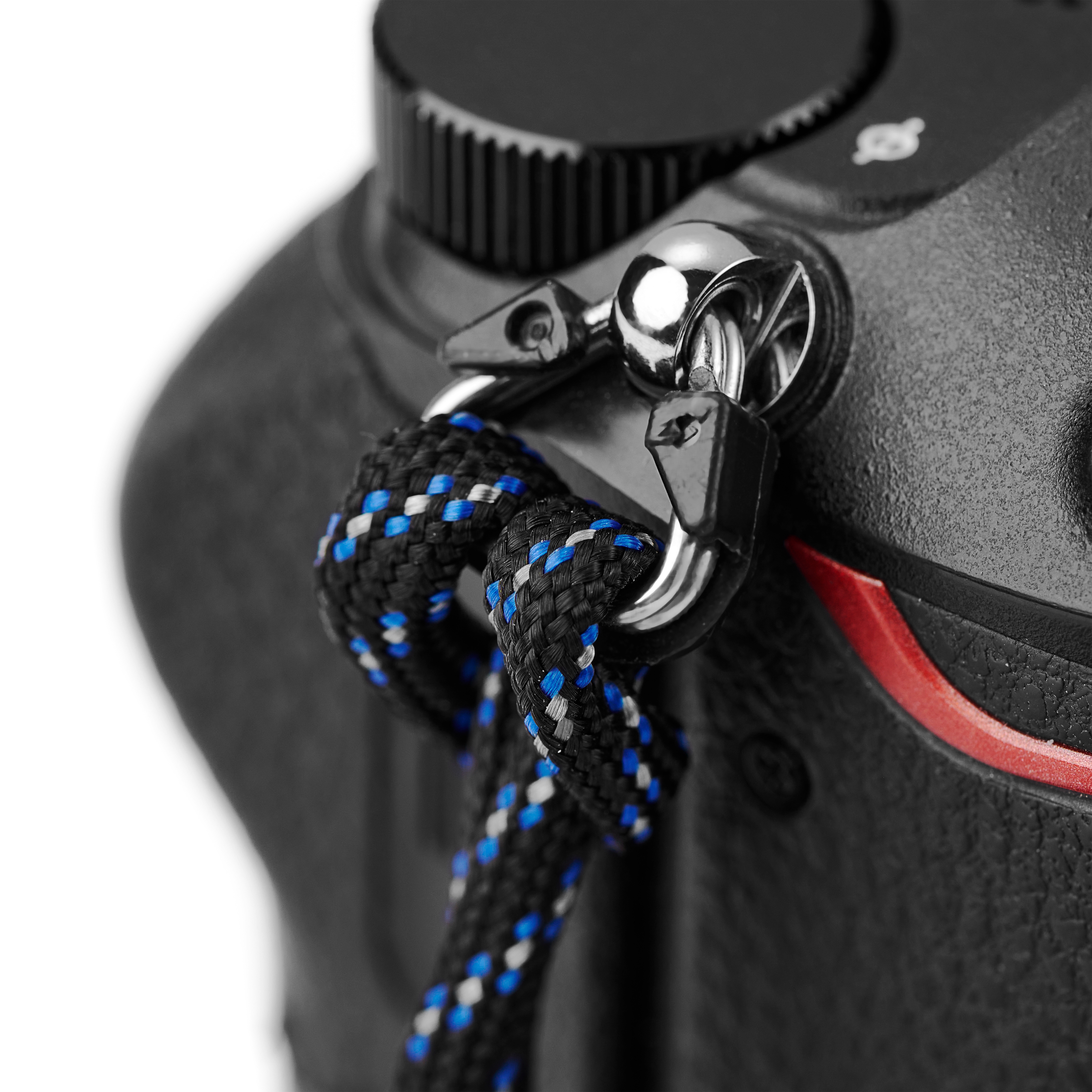 Dark Blue Zipper Weave Camera Strap - 3
