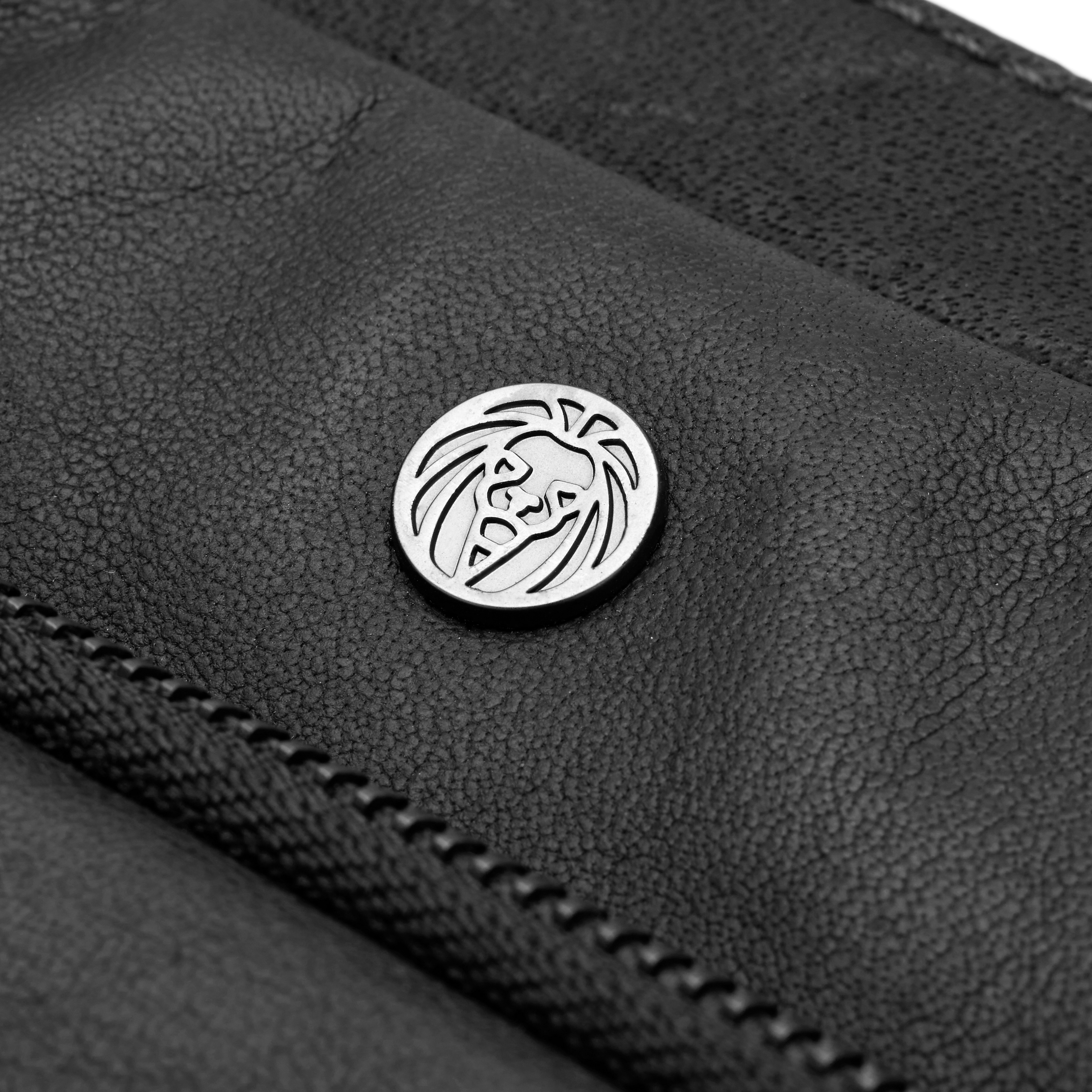 Geantă din piele neagră Oxford Classic City - 6