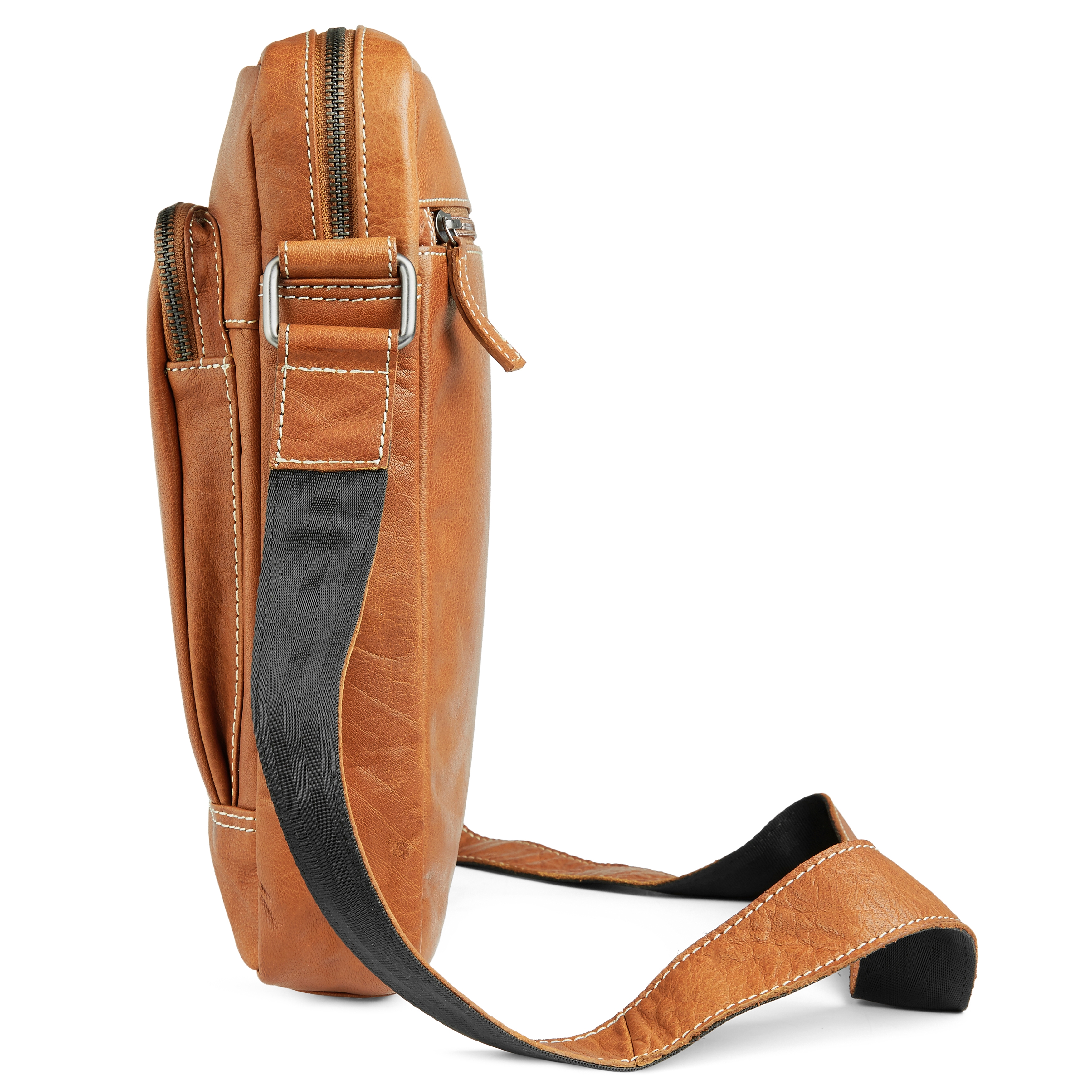 Oxford Classic Tan City Leather Bag - 6