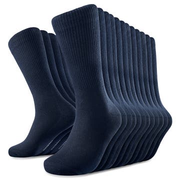 DryFeel | Опаковка от 12 чифта памучни тенис чорапи в кралско синьо DryFeel | Опаковка от 12 чифта памучни тенис чорапи в кралско синьо