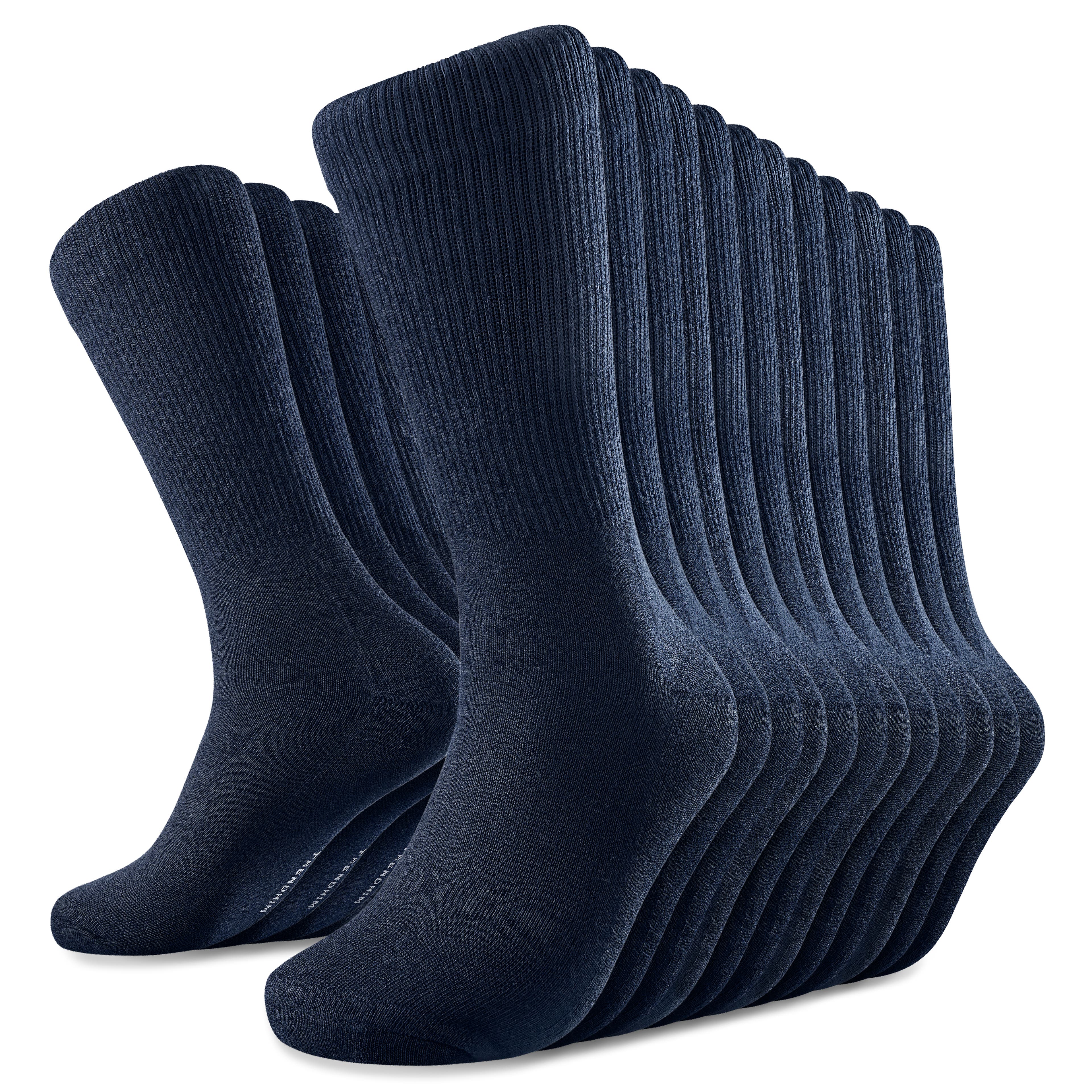DryFeel | Set van 12 paar koningsblauwe katoenen tennissokken DryFeel | Set van 12 paar koningsblauwe katoenen tennissokken