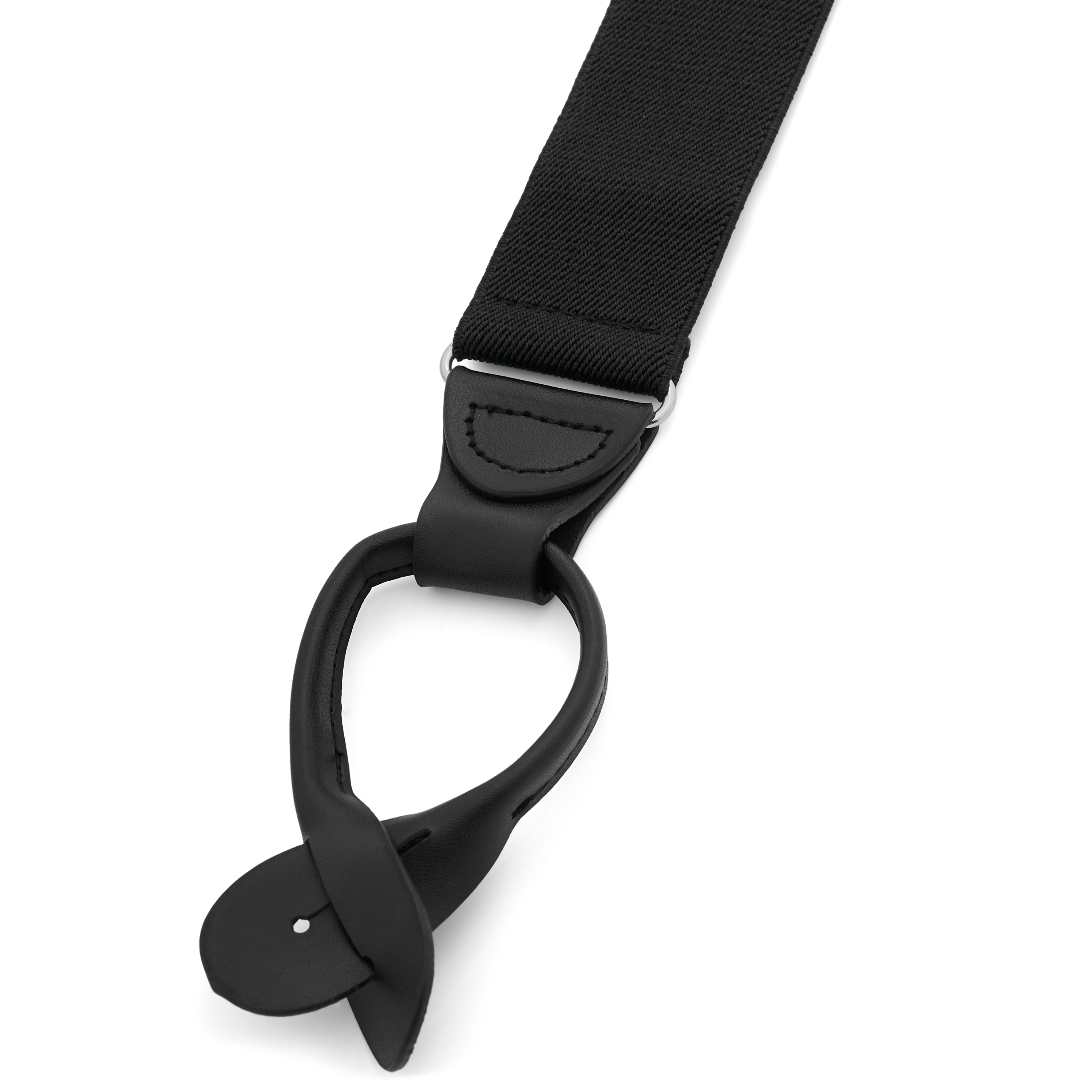 XL Brede Zwarte Splitknoopbretels - 3