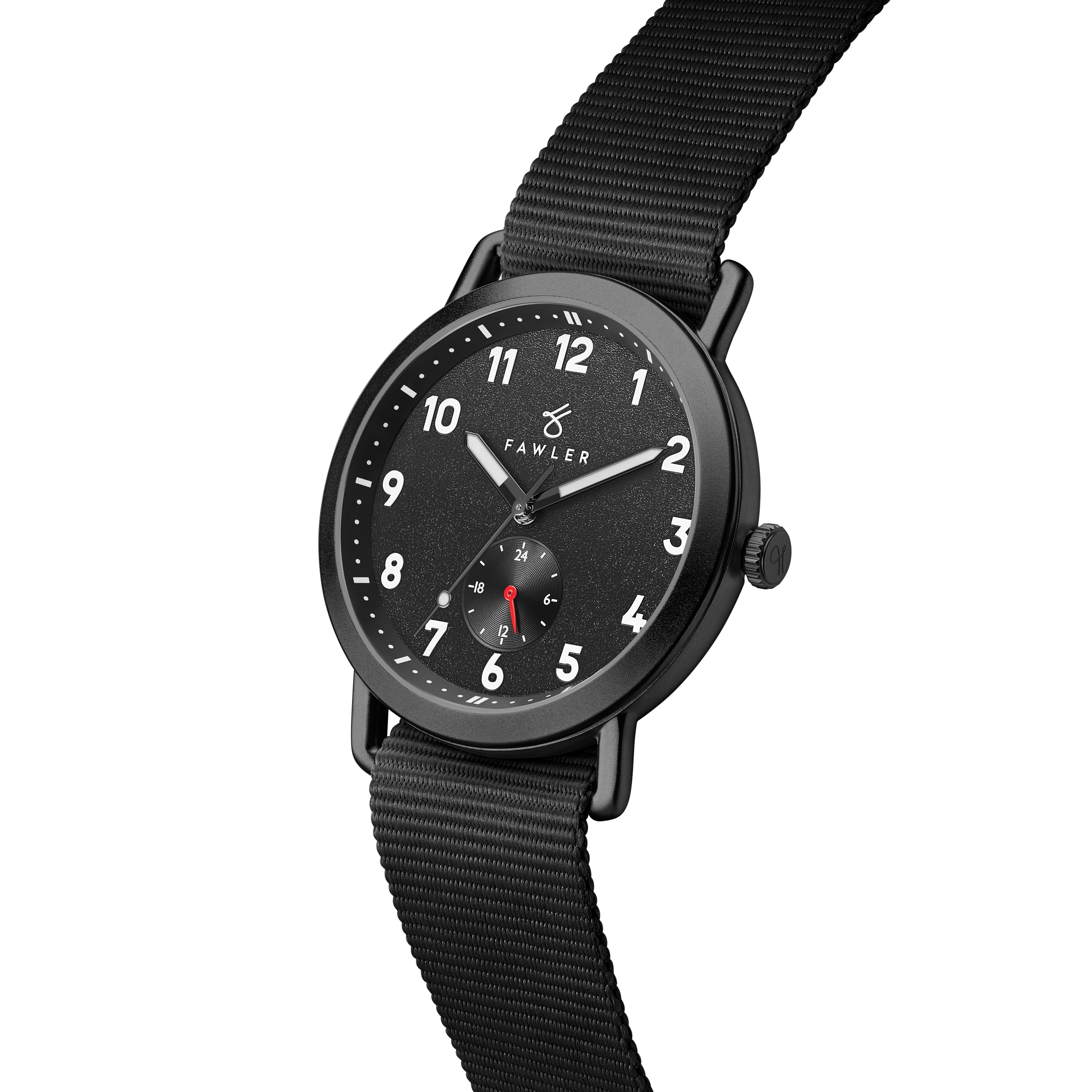 Kronos | Zwart Outdoor Horloge met Zwart Nylon Bandje - 3