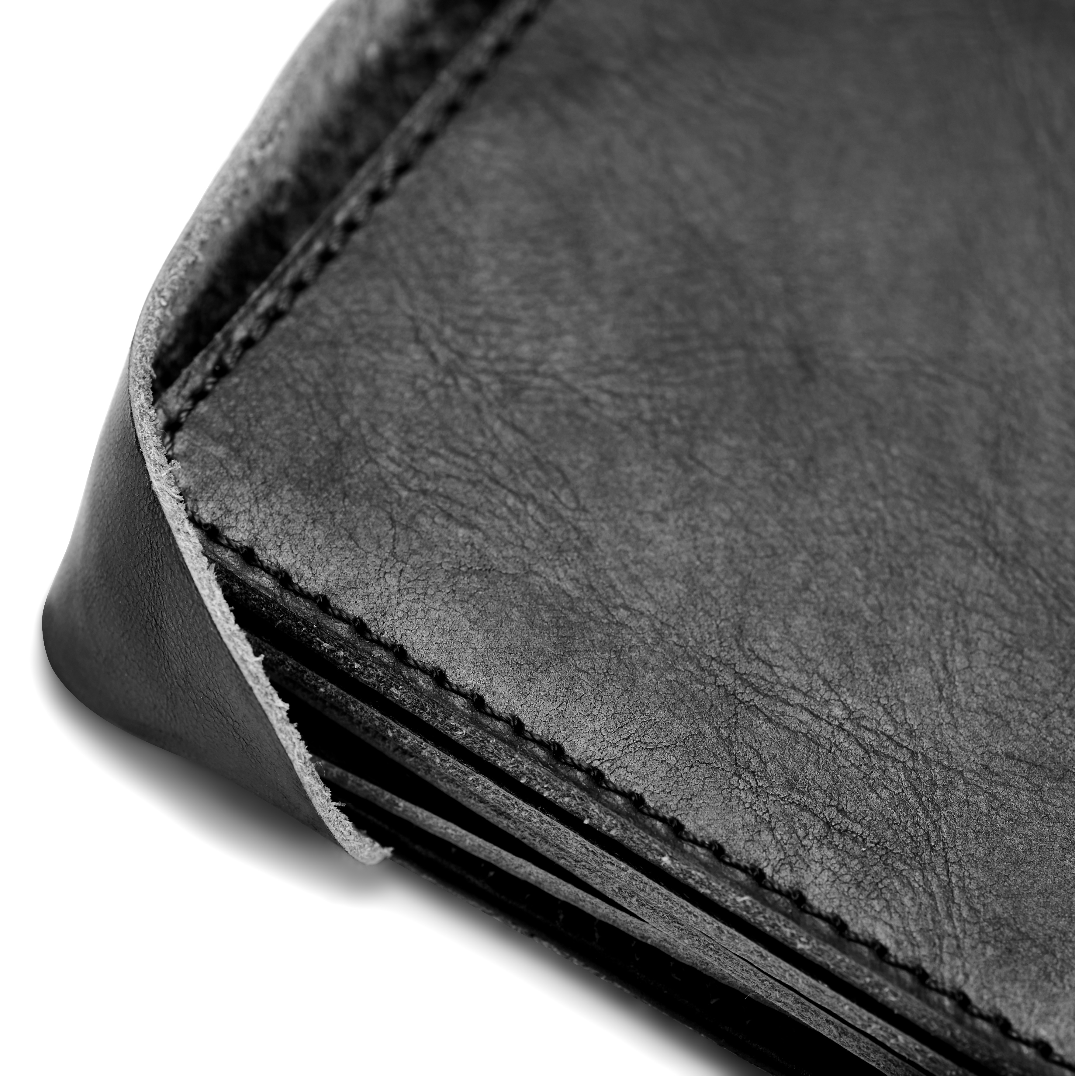 Sous-verres en cuir et support x4 | Noir & Carré - 3