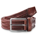 Brown Braided Italian Full-grain Leather Belt Brown Braided Italian Full-grain Leather Belt