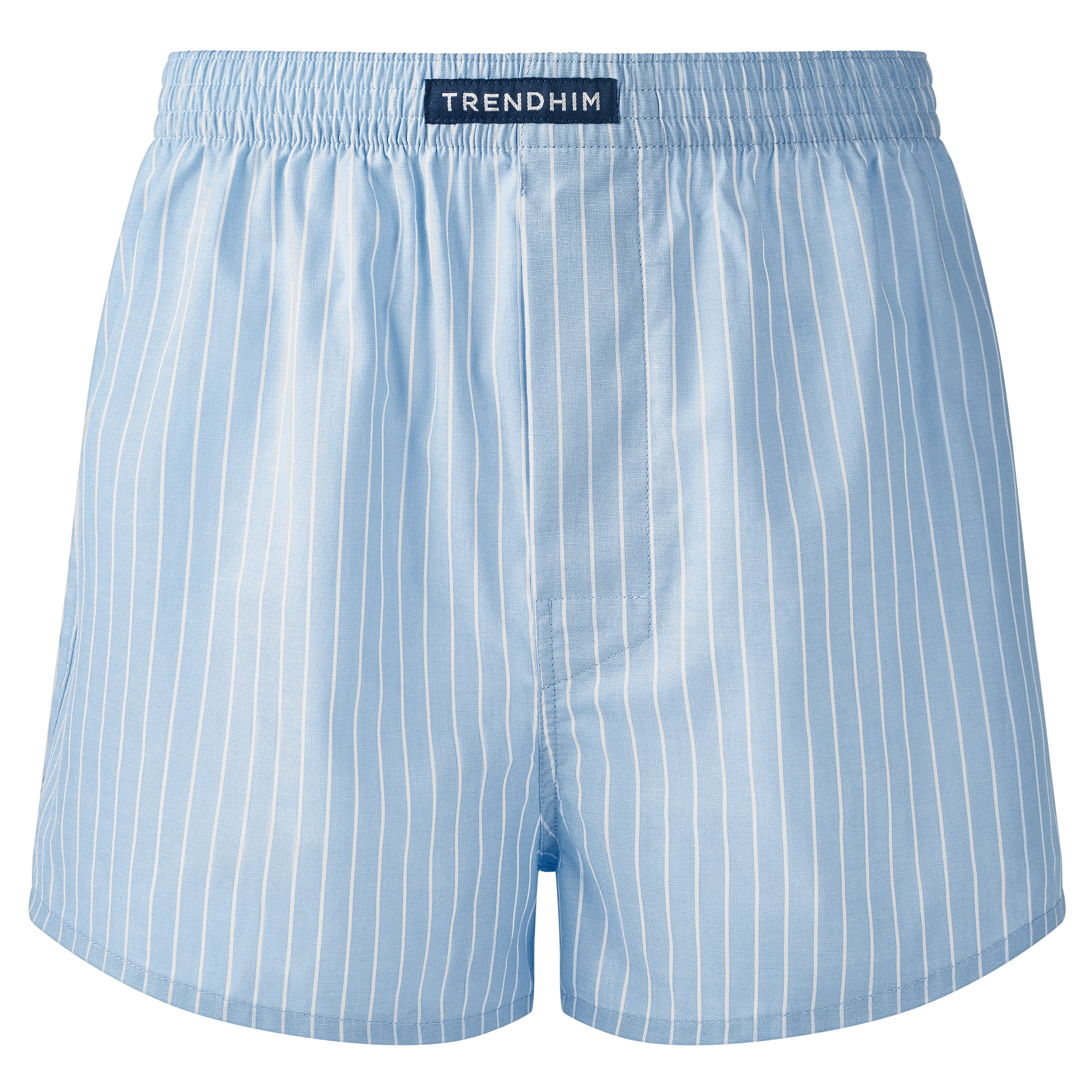 TrueFeel | Volné modrobílé pruhované bavlněné boxerky  - 1
