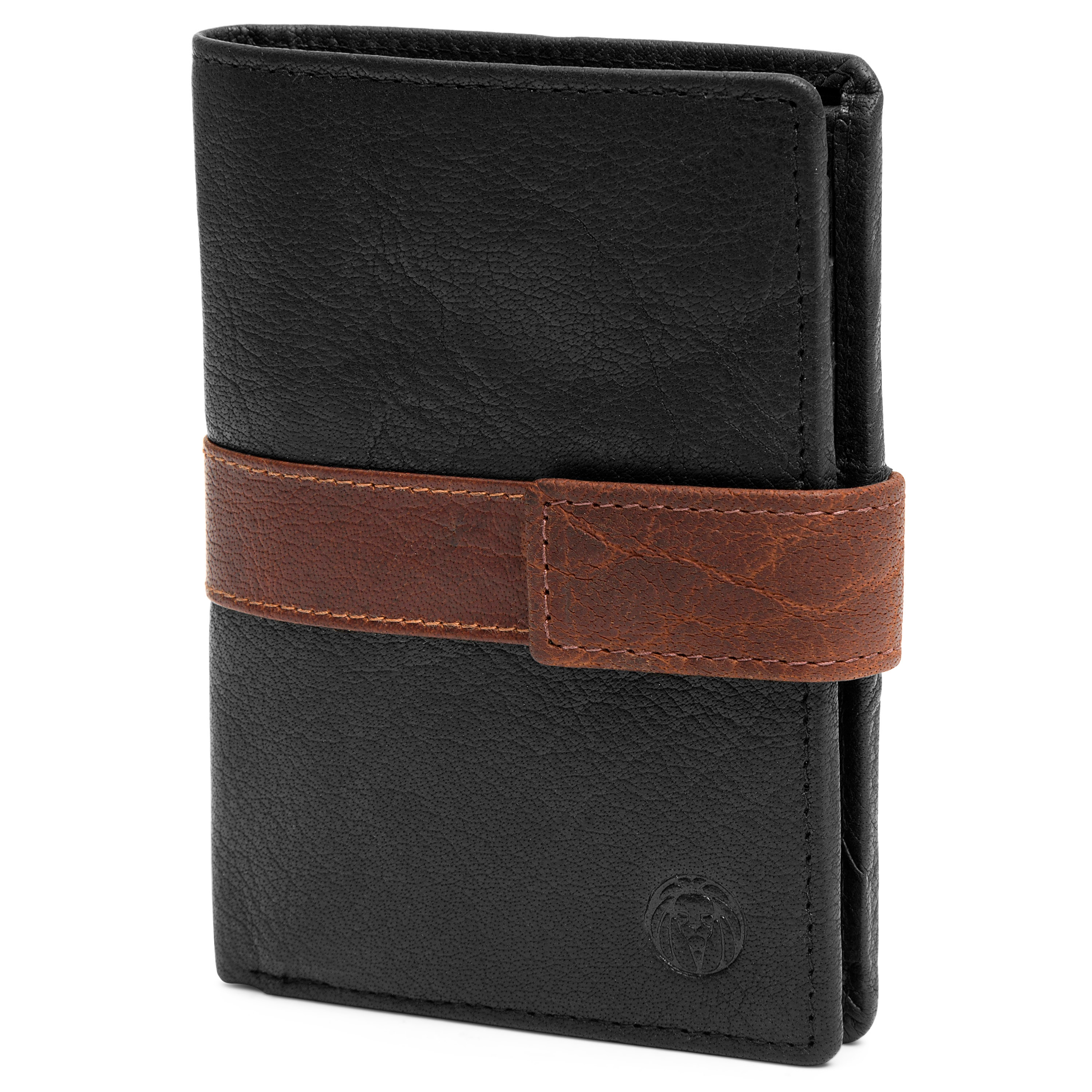 Montreal Executive Svart og Lysebrun RFID Skinnlommebok - 1