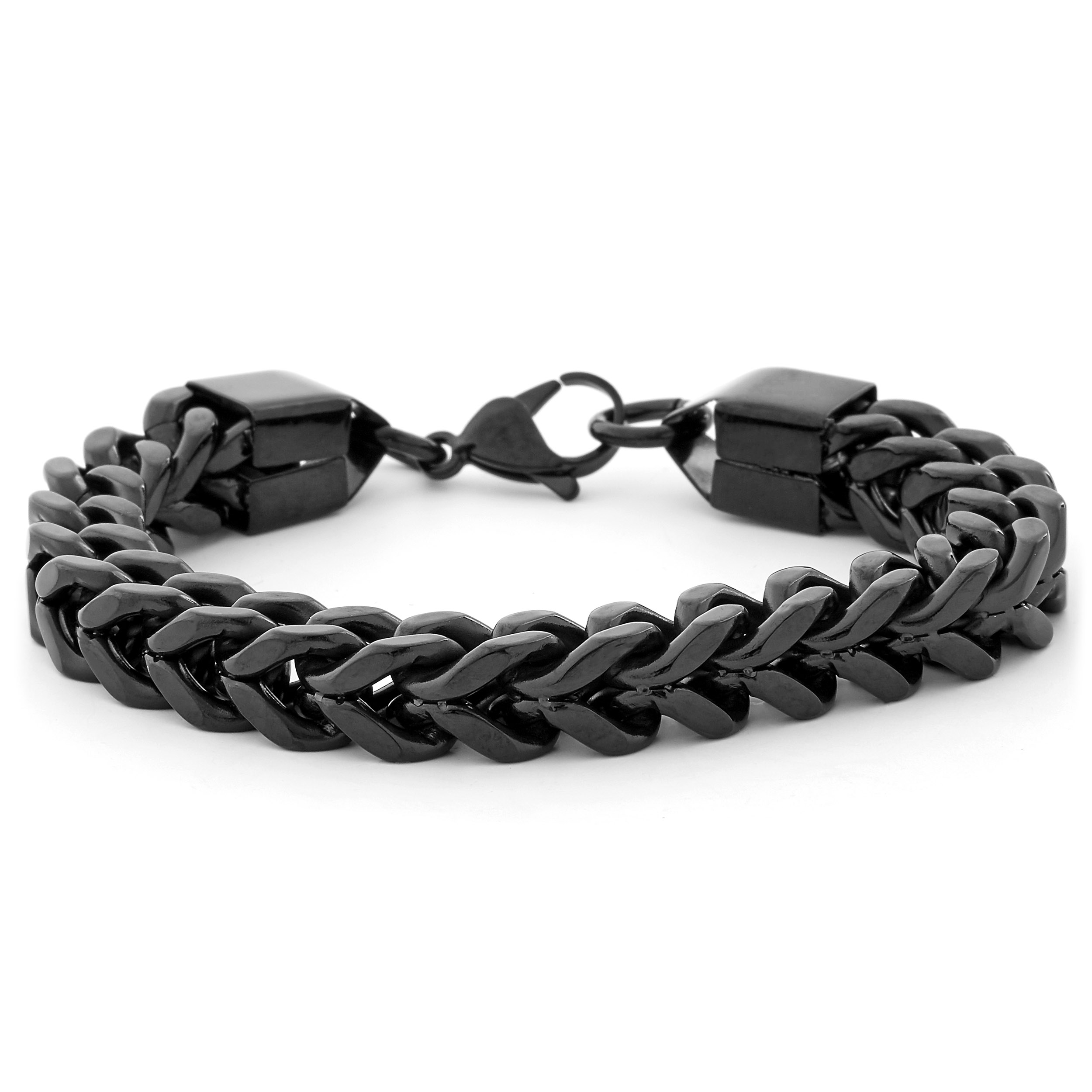 Black Chunky Chain Bracelet - 3