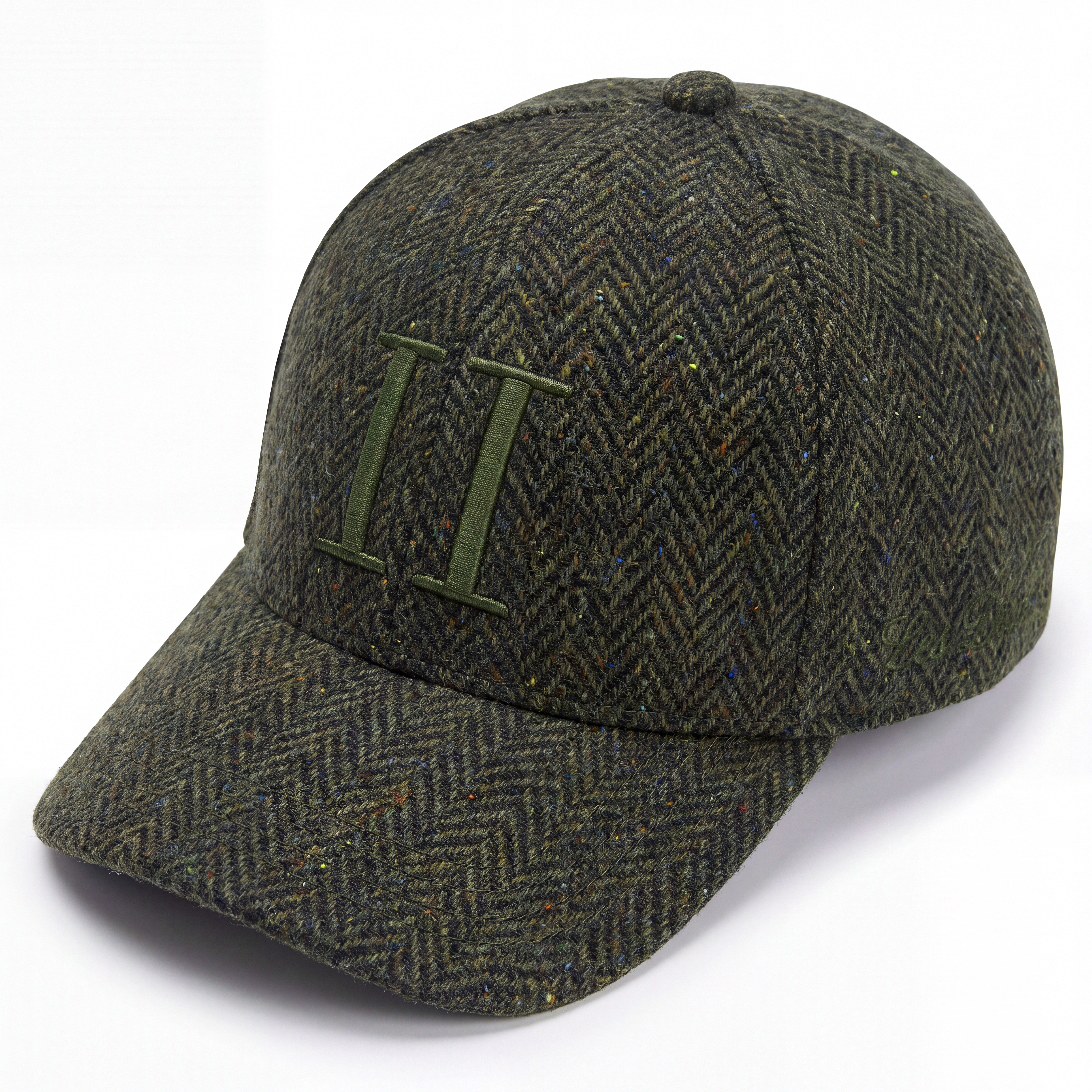 Les Deux | Rifle Green Core Herringbone Baseball Cap