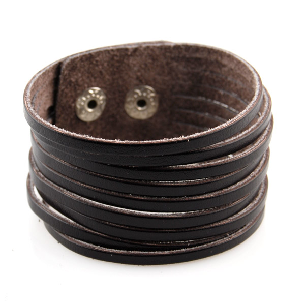 TRENDHIM - Multi Brown Læderarmbånd - 1