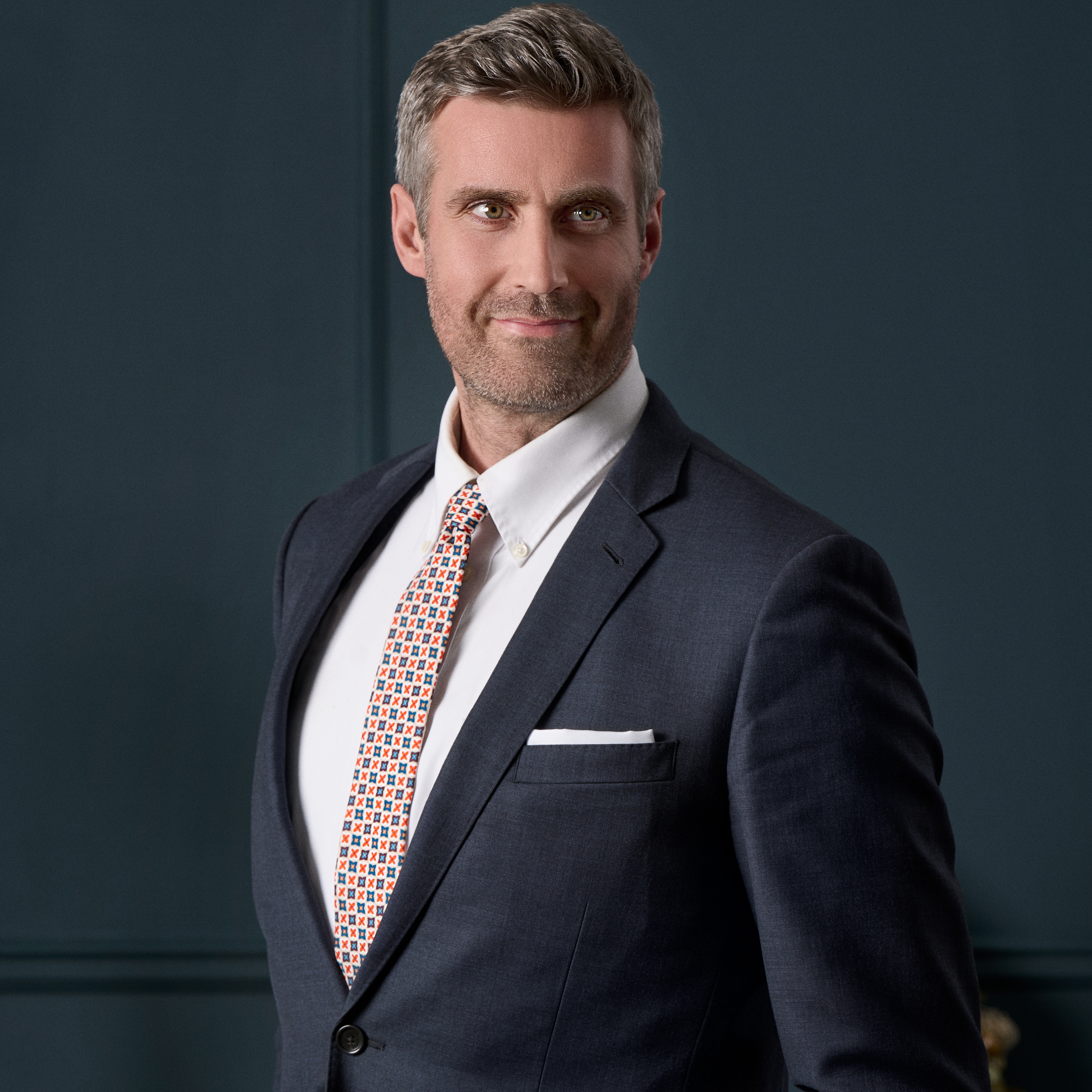 Virtuo | 6 cm Blue and Red Silk Necktie - 4