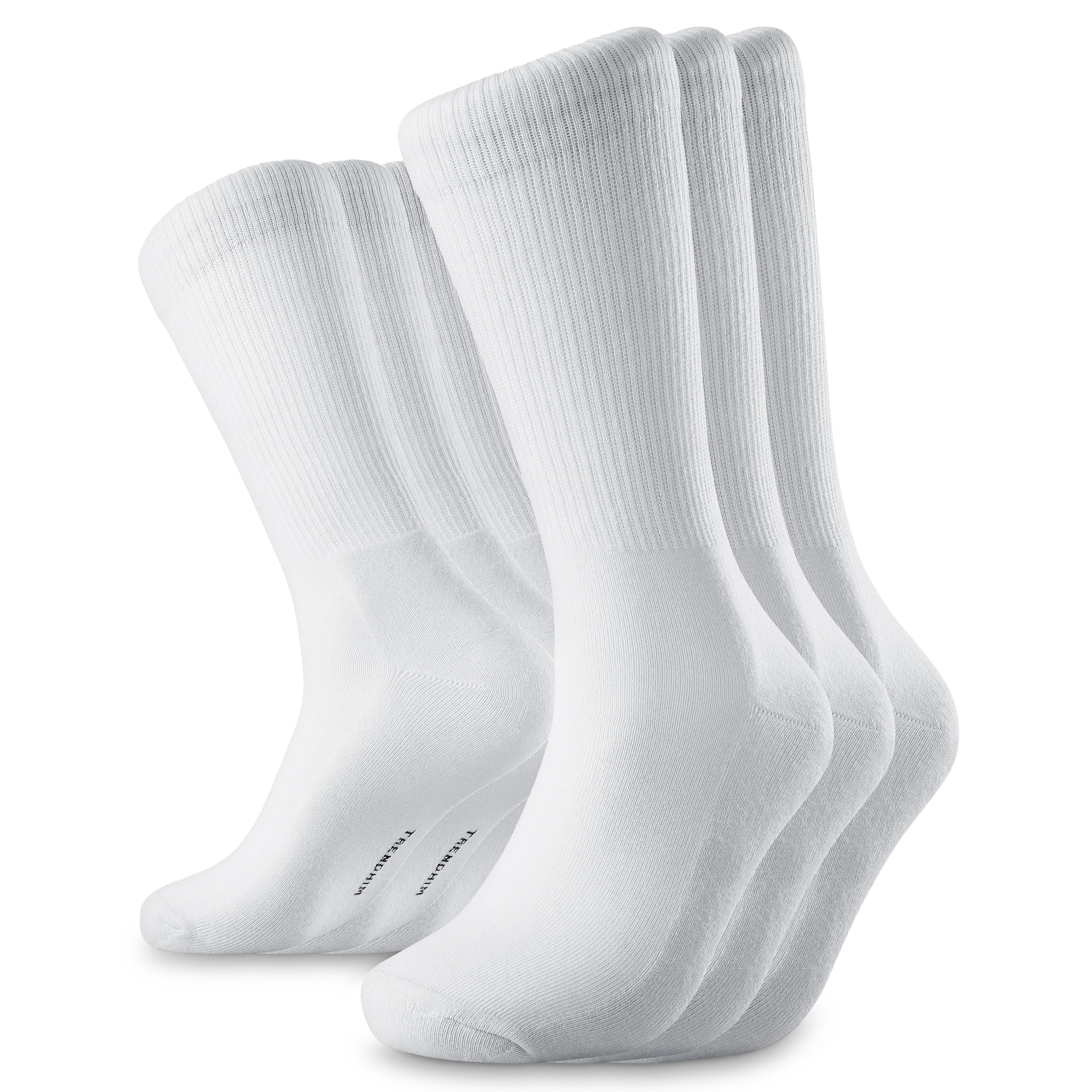 TrueFeel | 3-Pack White Cotton Tennis Socks TrueFeel | 3-Pack White Cotton Tennis Socks