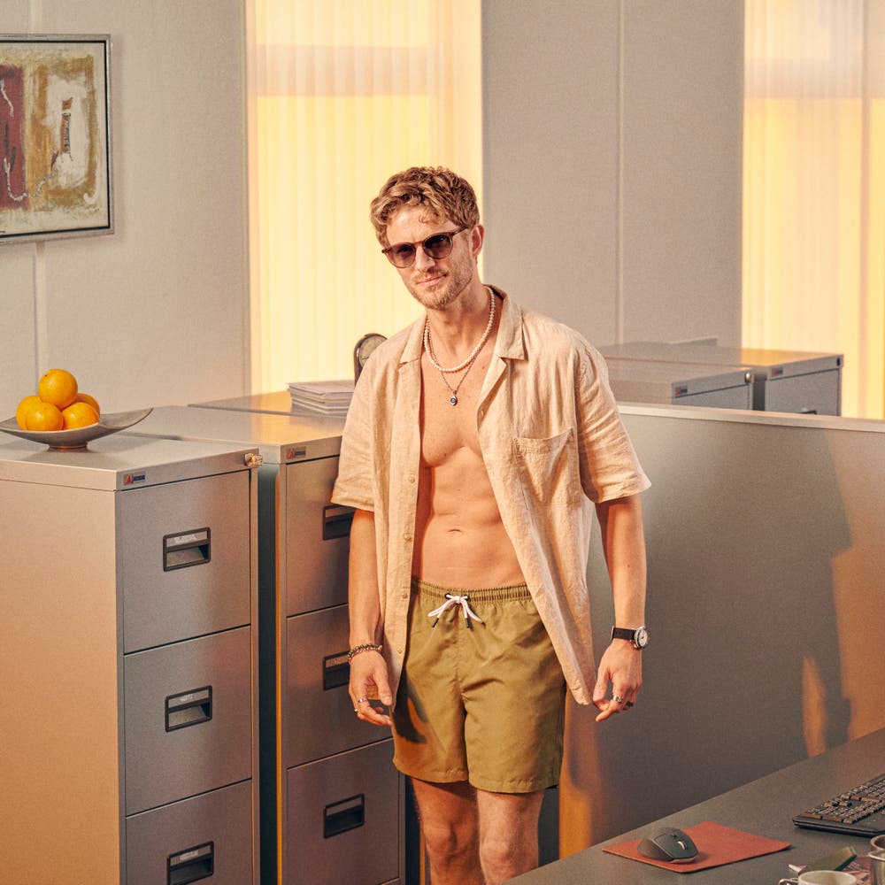 hover: Diep mosgroene zwemshort hover: Diep mosgroene zwemshort