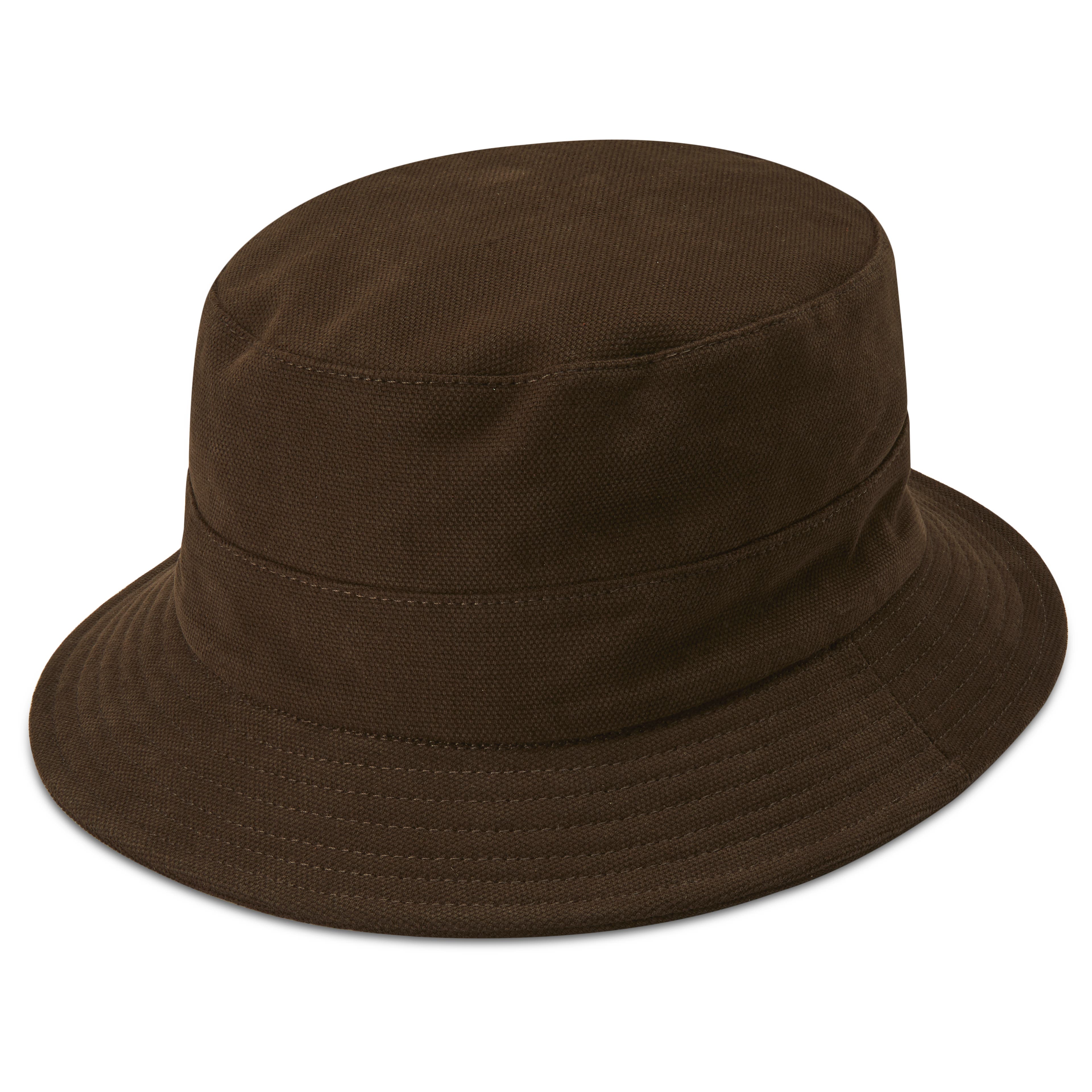 Ciemnobrązowy kapelusz Bucket Hat Giotto Moda