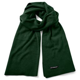 Hiems | Zielony szalik z mieszanki wełny