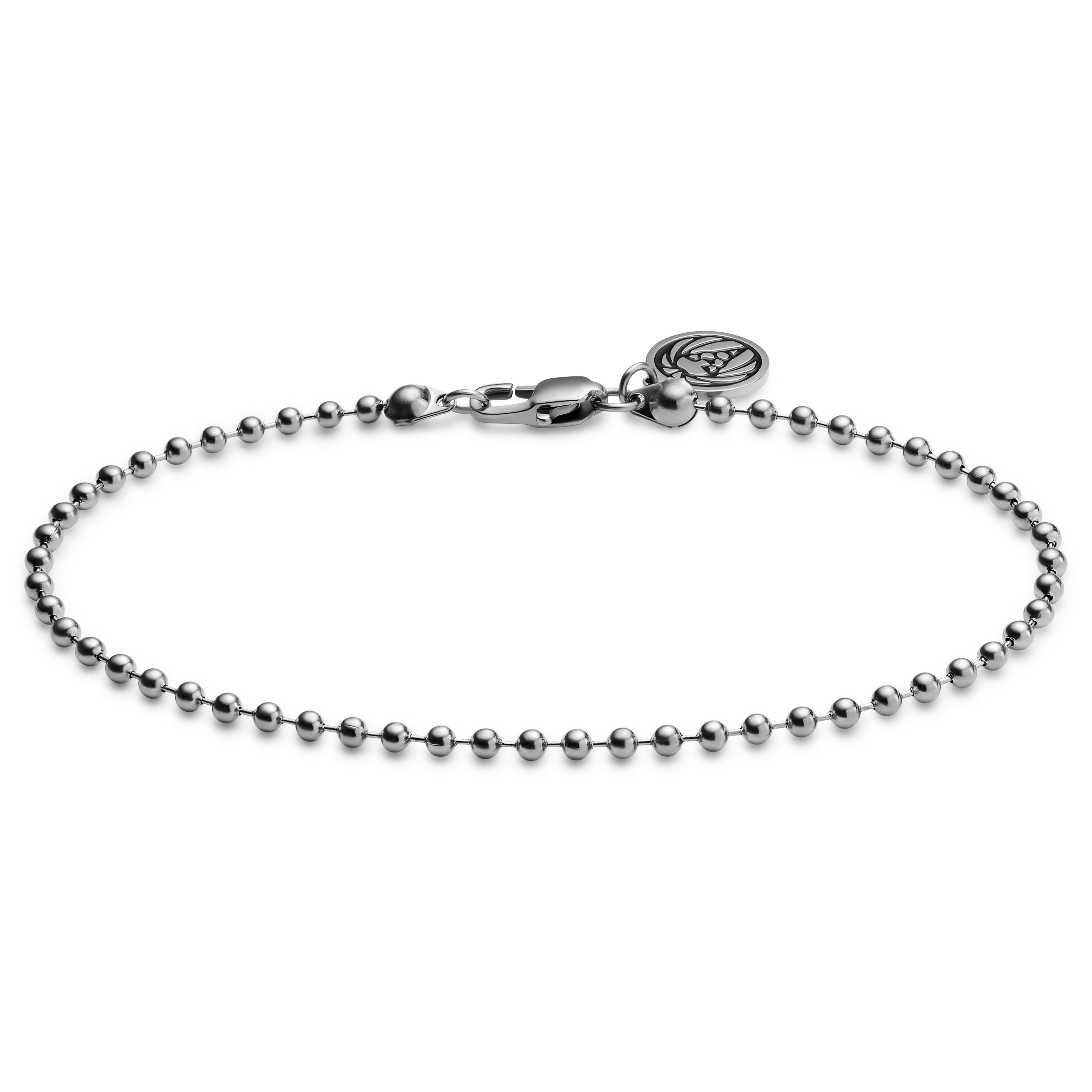 Amazon.com: Amberta 925 Sterling Silver 3.2 mm / 1.1 mm Ball Bead Chain  Bracelet Length 7