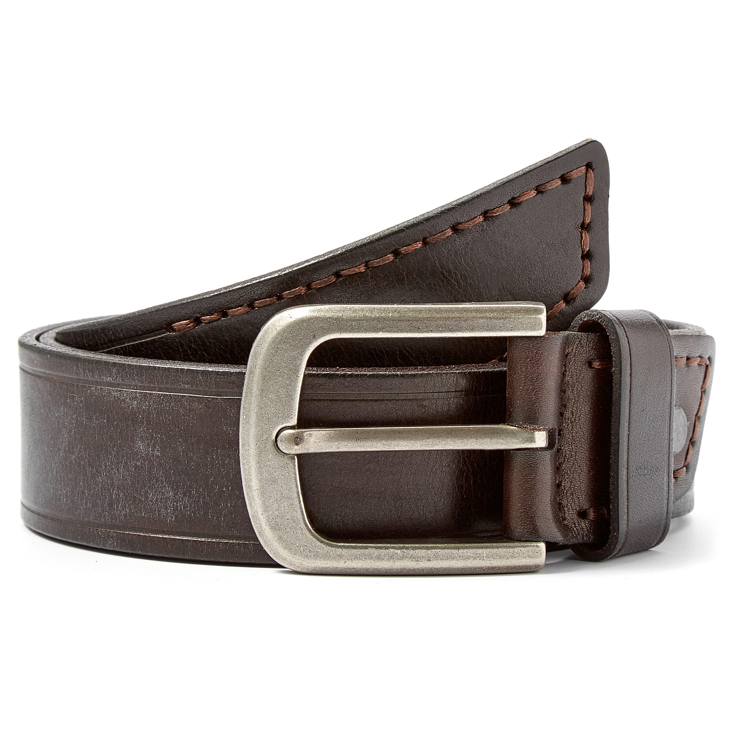 Brown Texas Detailed Belt - 1