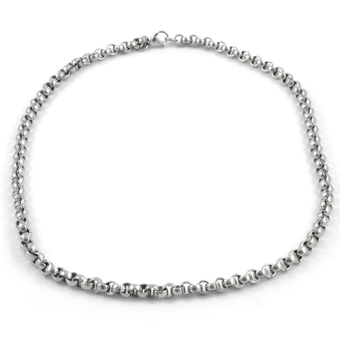 Simpel Flettet Stålhalskæde - 1