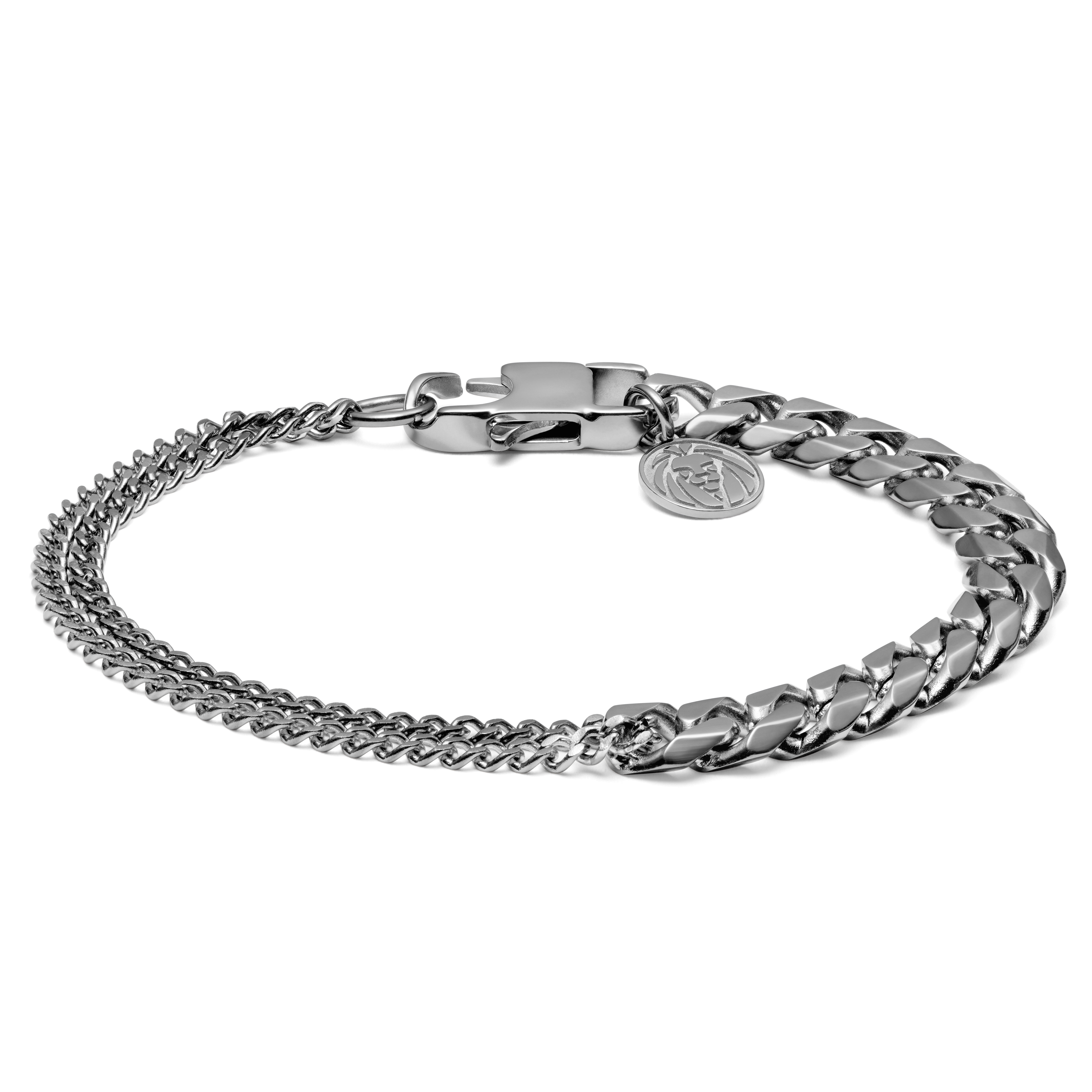 Unique & Co. Stainless Steel I.D. Curb Bracelet | Ramsdens Jewellery