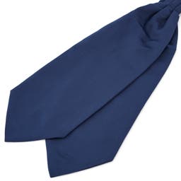 Semplice cravatta ascot blu navy