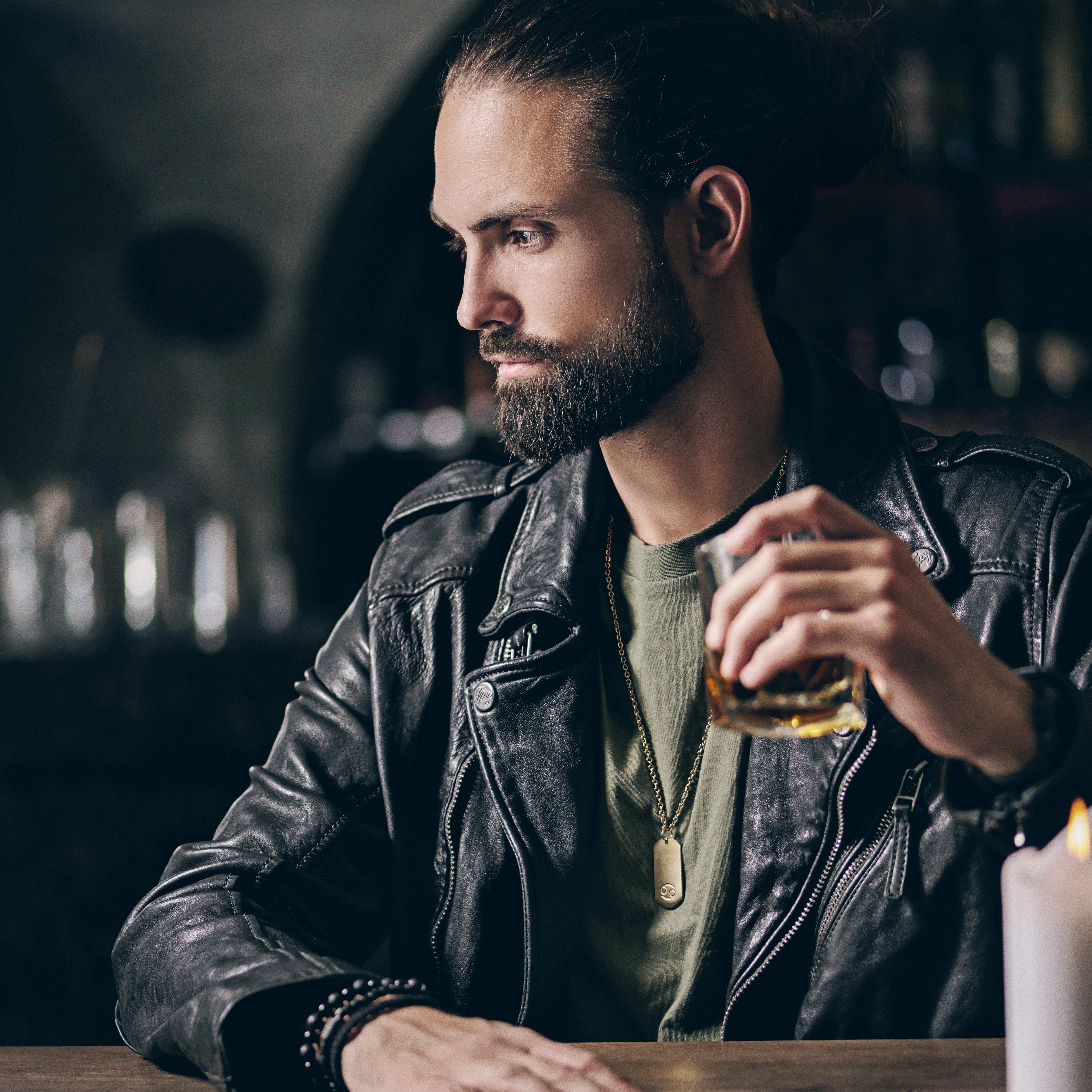 Cancer Zodiac Gold-Tone Steel Necklace - 6