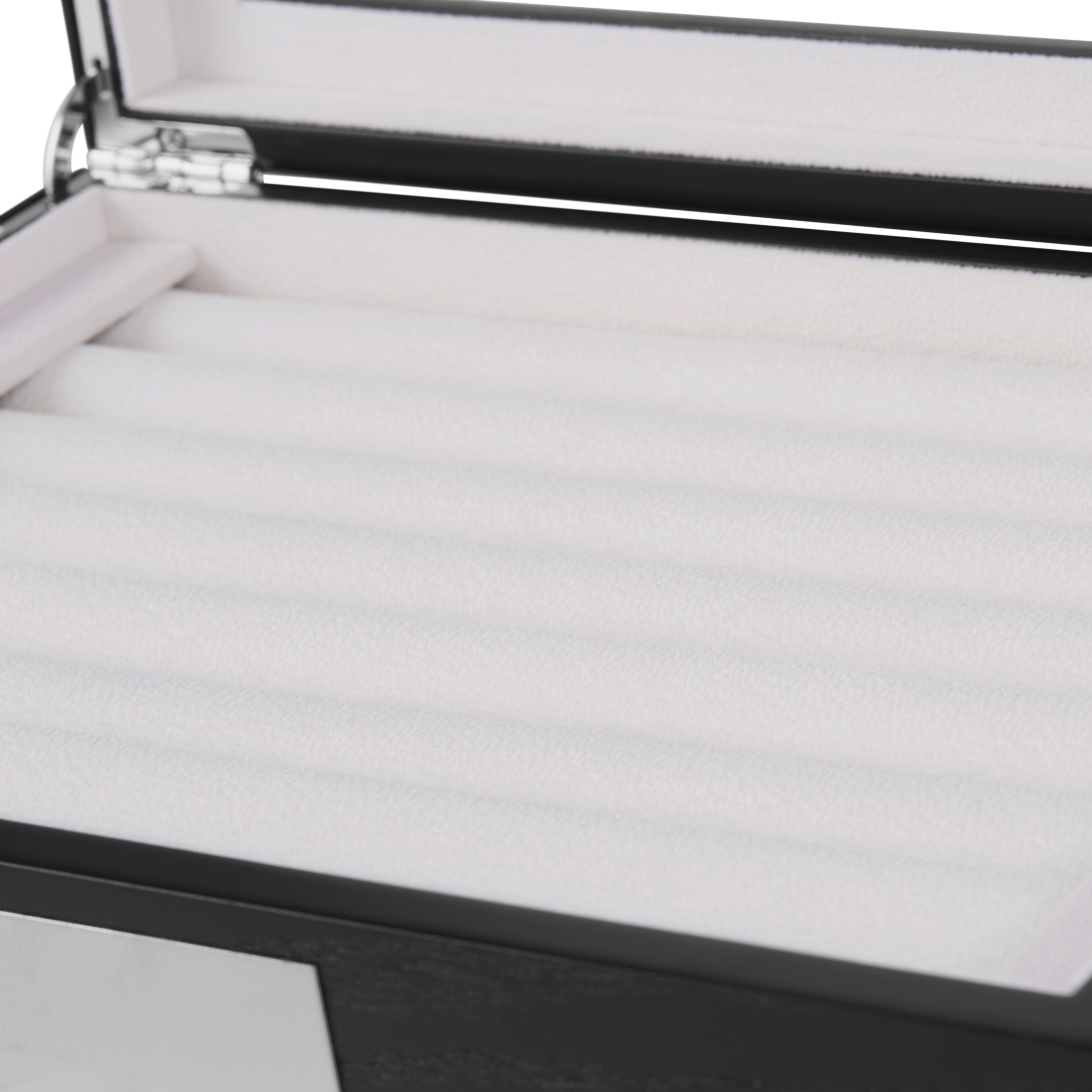 Casetă din lemn negru pentru butoni/inele - 6