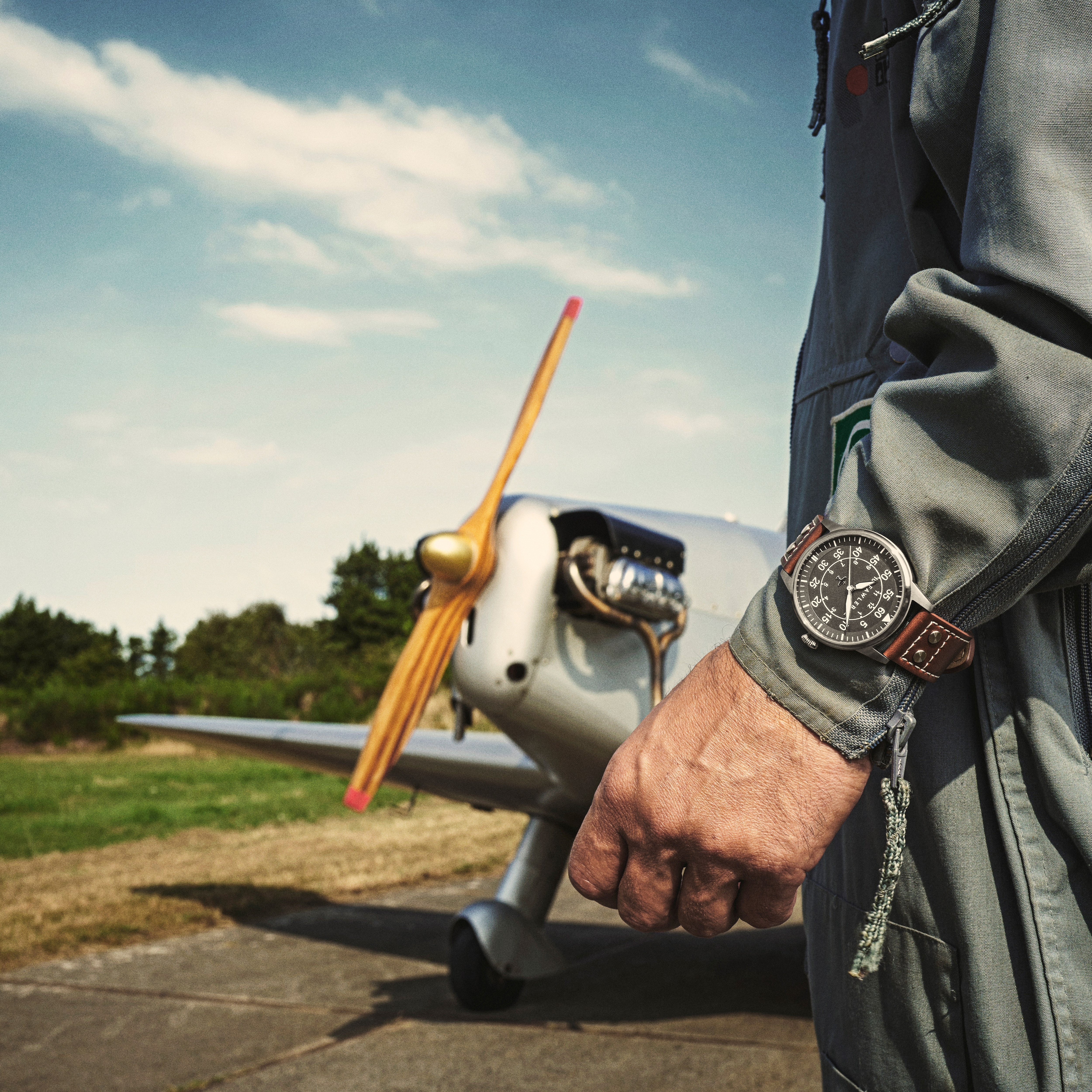 Apollo | Μαύρο και Ασημί Ανοξείδωτο Ατσάλινο Ρολόι Pilot’s - 5