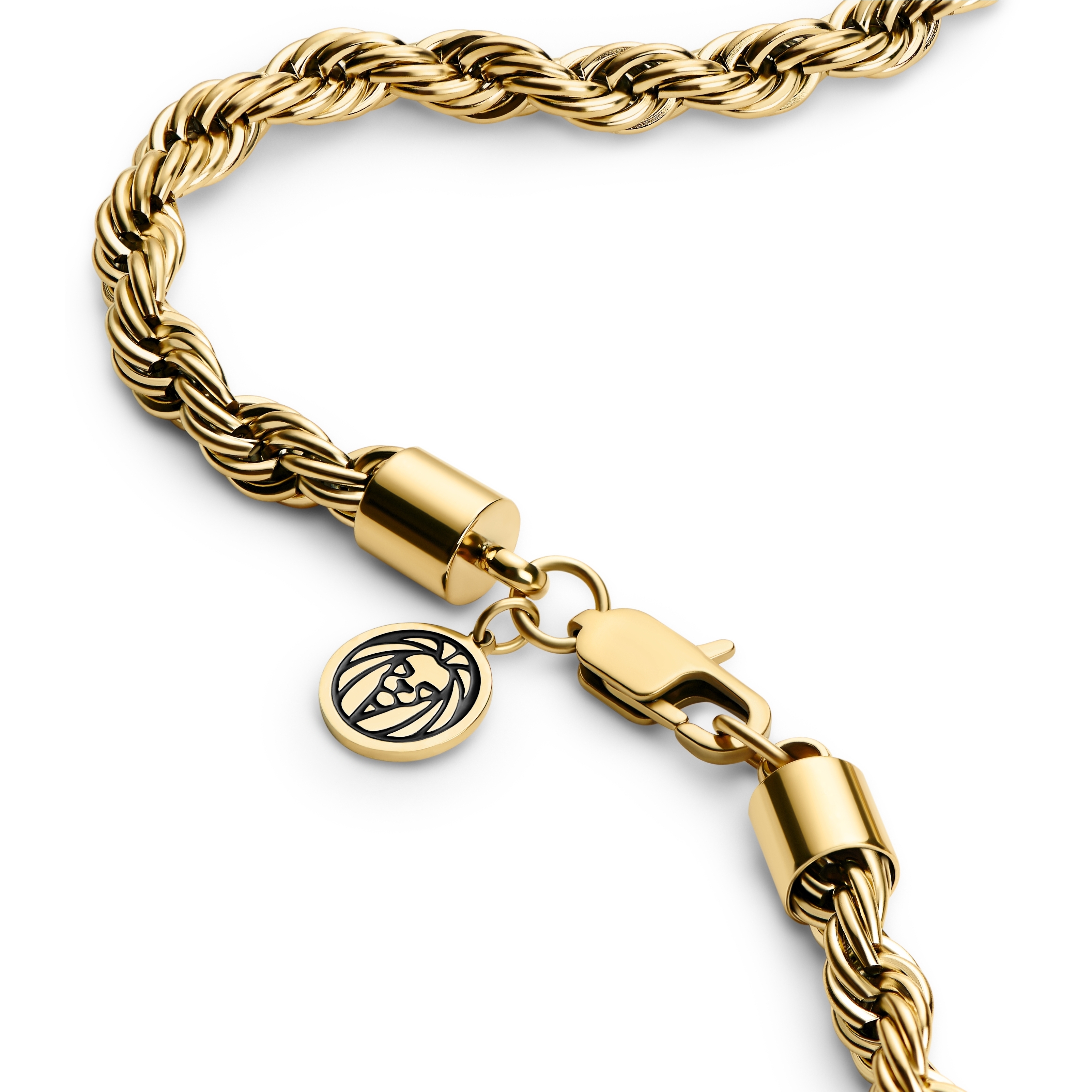 Essentials | 6 mm Gold-Tone Rope Chain Necklace - 3
