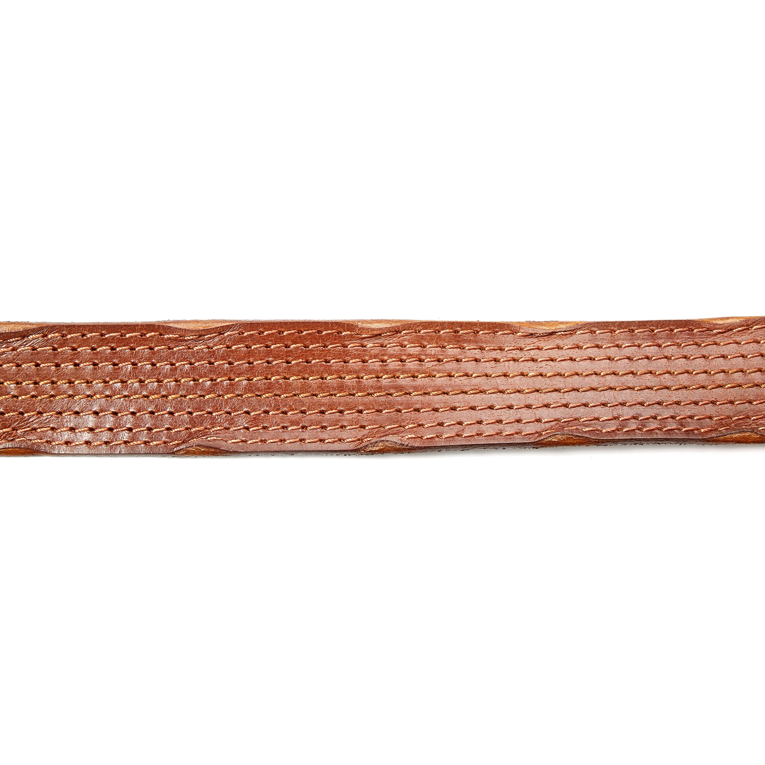 Brown Full Stitched Belt - 2