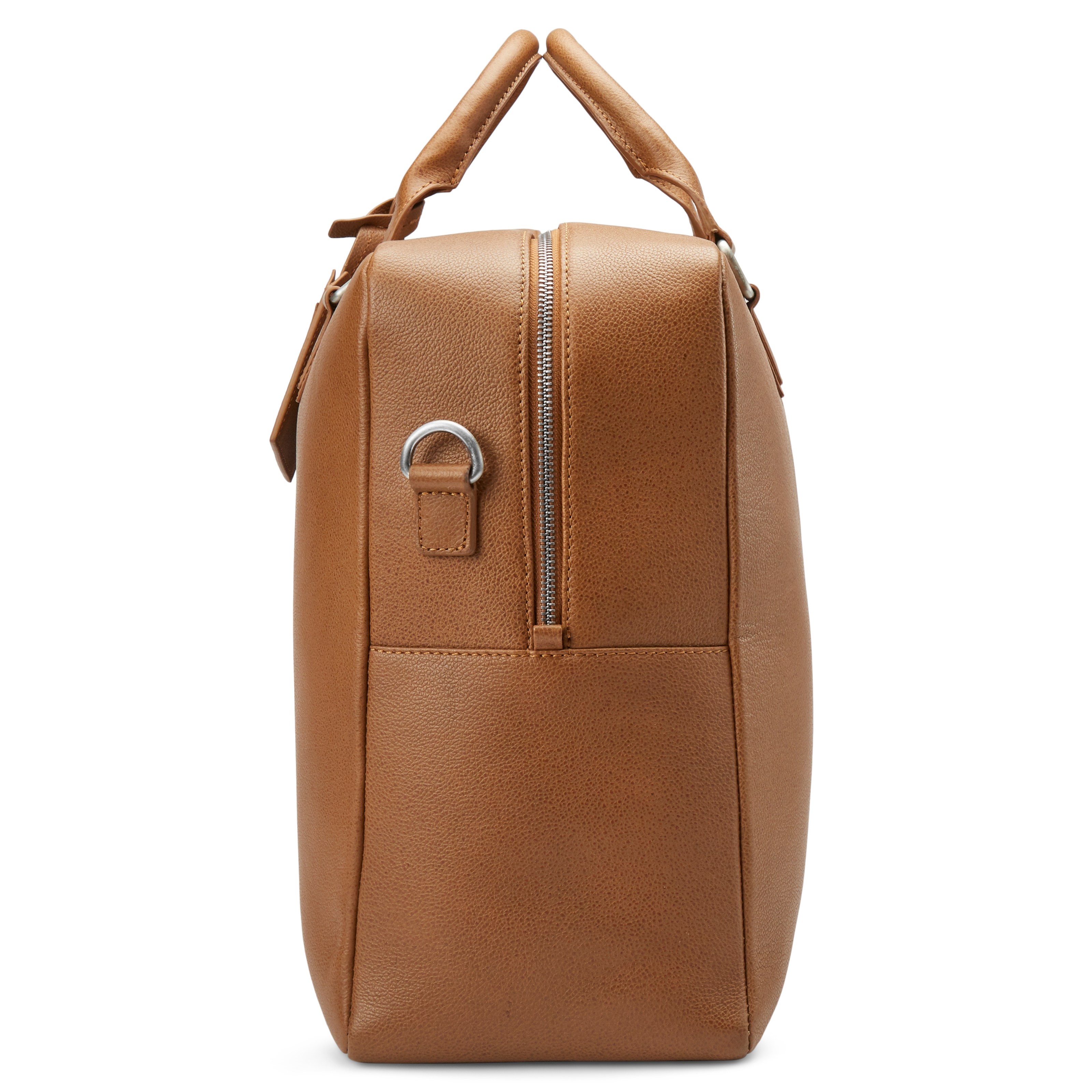 Layne Hellbraune Leder Duffle Bag Reisetasche - 4