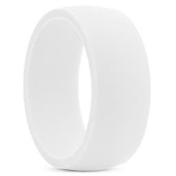 Biały klasyczny silikonowy pierścionek