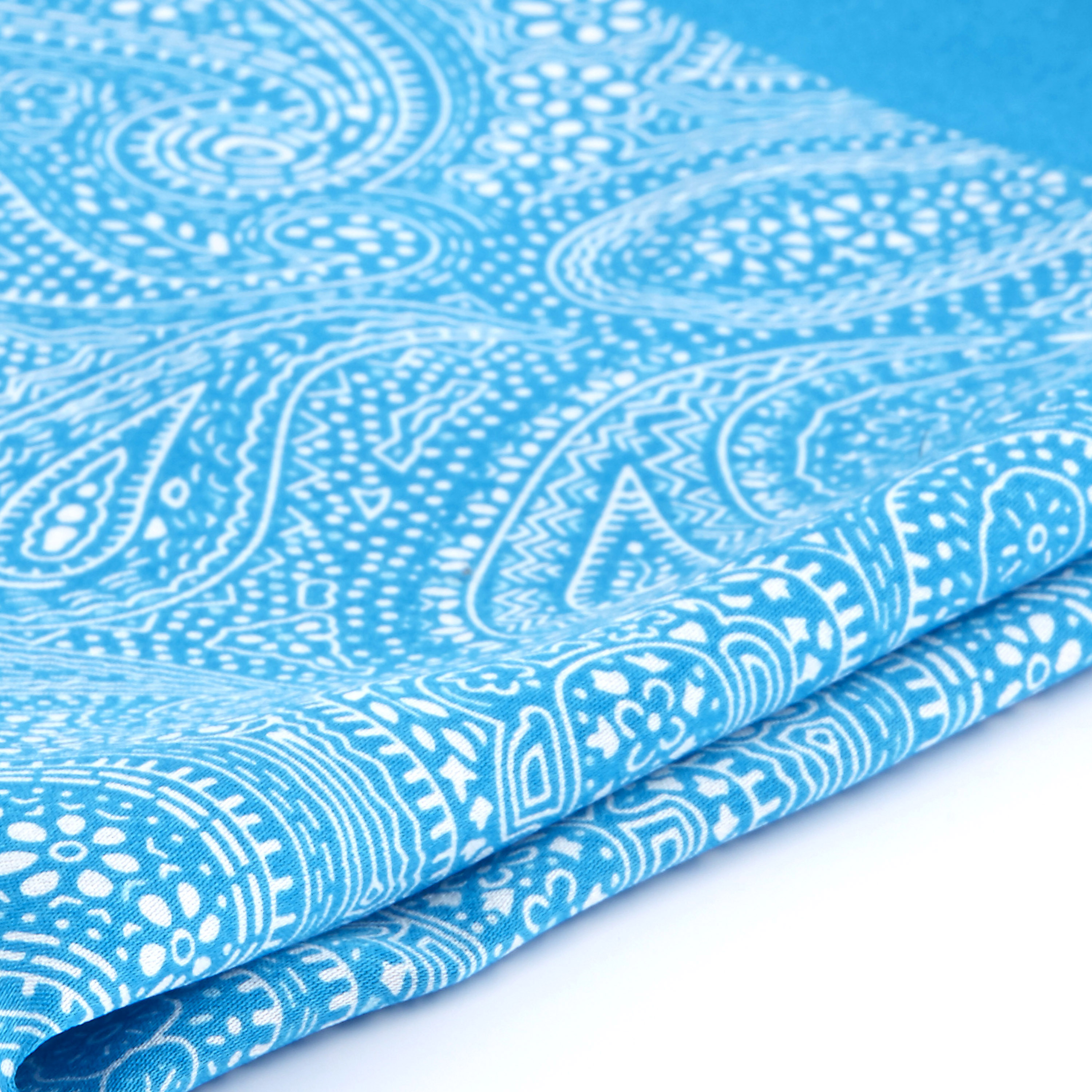 Pañuelo de bolsillo elegante de seda azul - 2