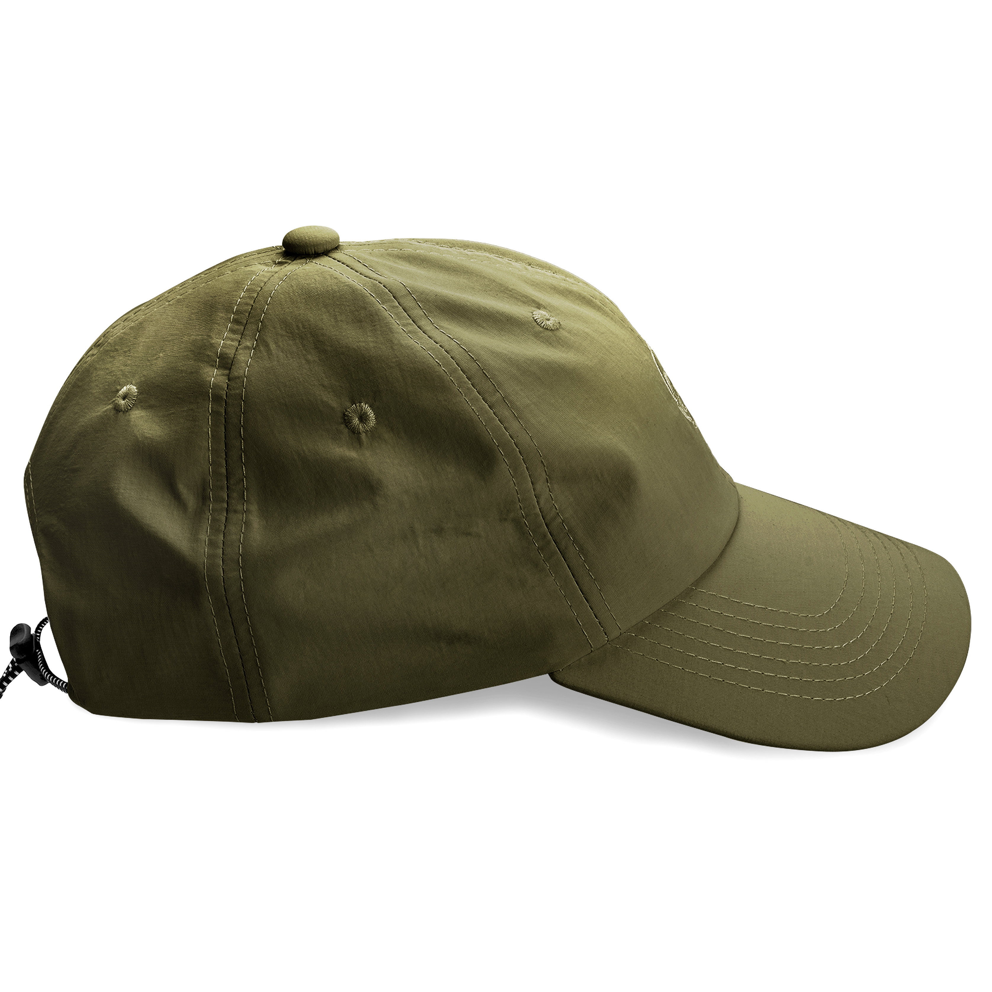 Waykins | Gorra de nailon con logo verde oliva - 3