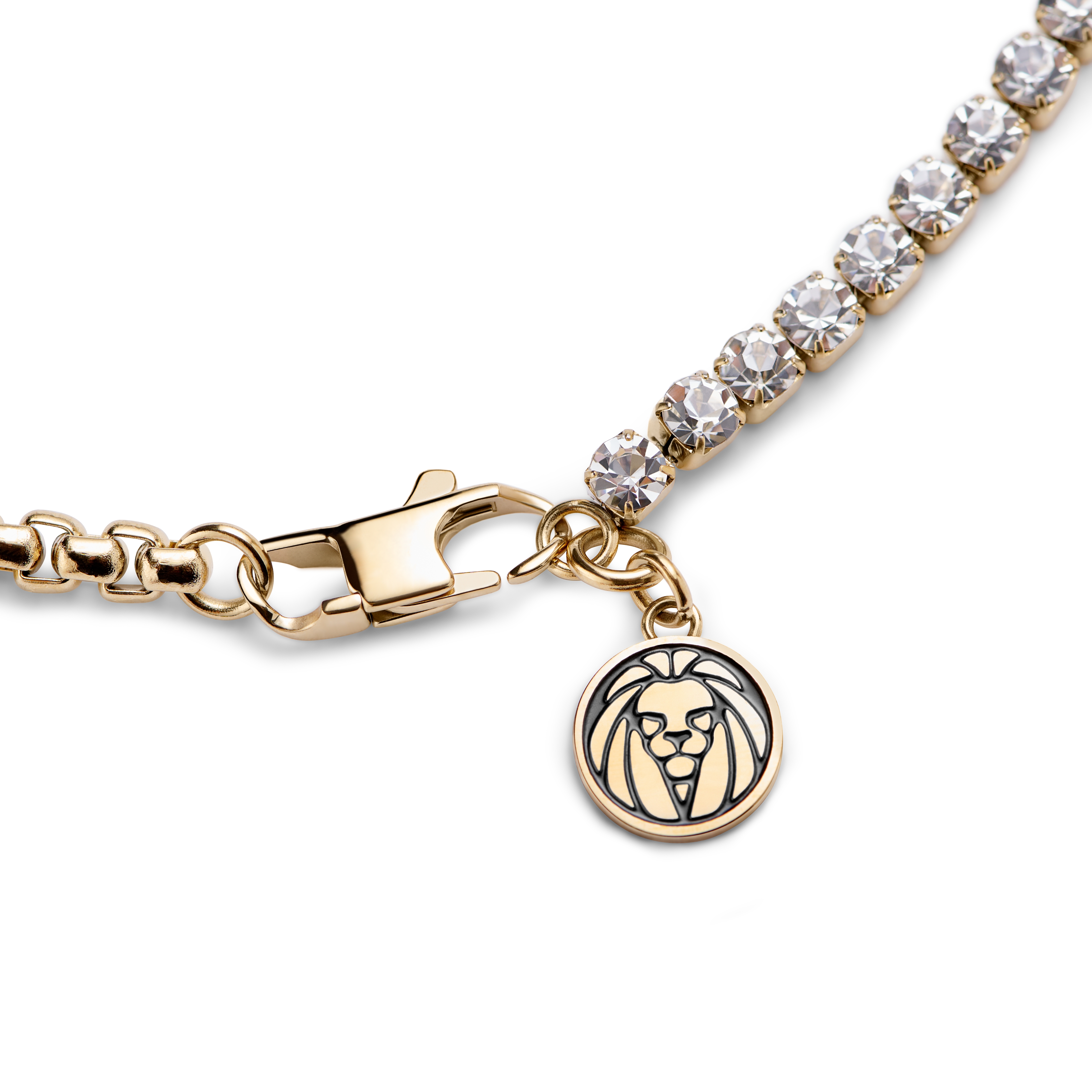 Amager | Gold-Tone Zirconia Stainless Steel Chain Necklace - 3