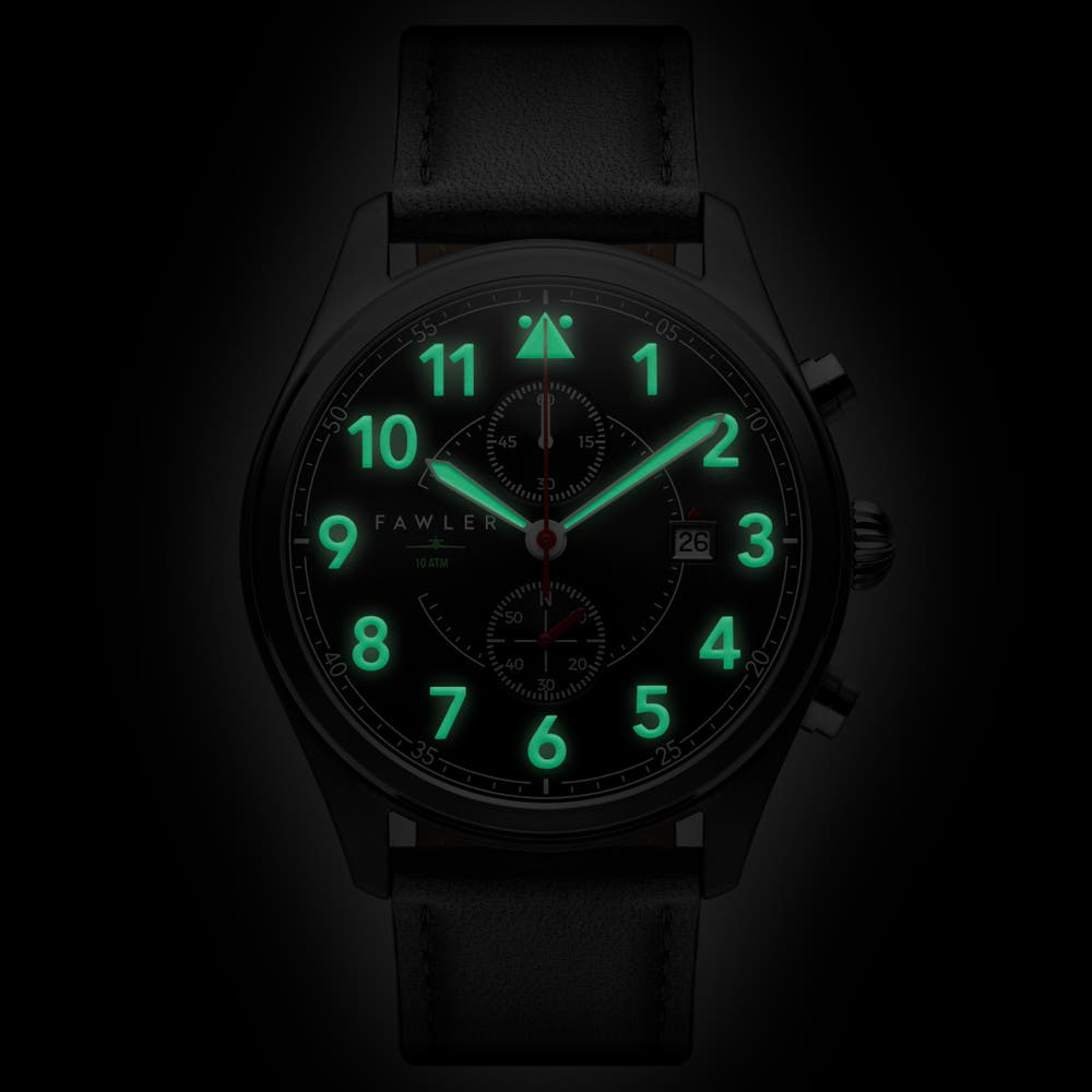 hover: Fraser | Black Pilot’s Chronograph Watch hover: Fraser | Black Pilot’s Chronograph Watch