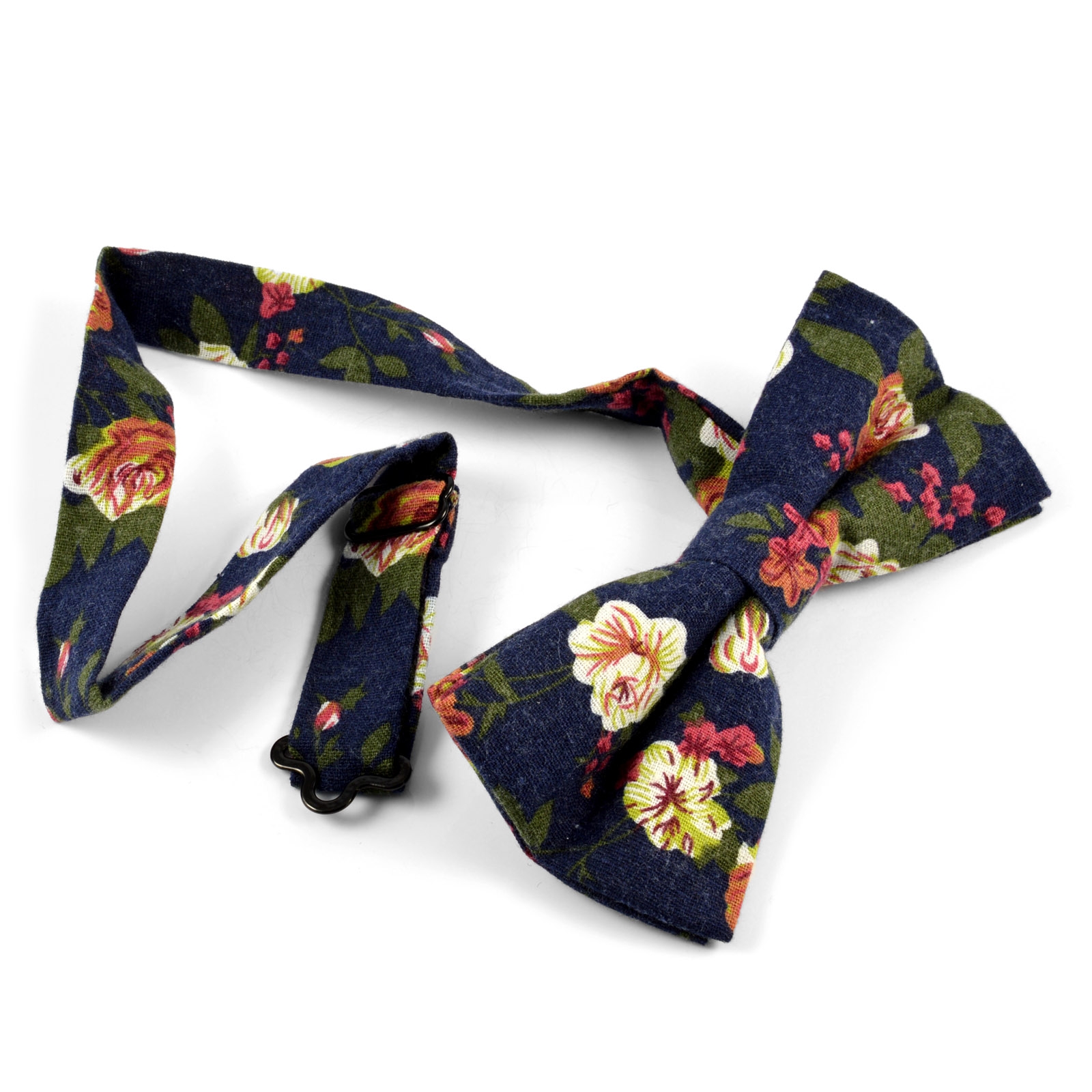 Niebieska muszka w kwiaty - 2