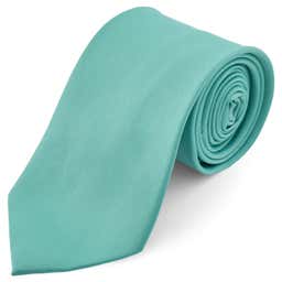 Krawat w kolorze turkusowym 8 cm Basic